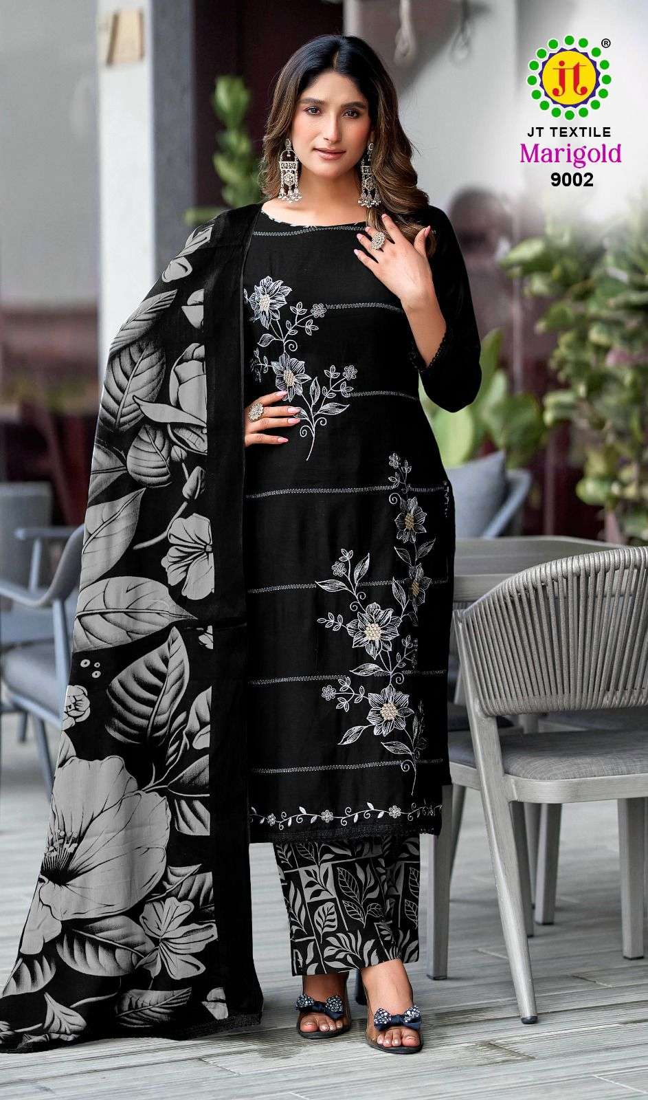 JT MARIGOLD VOL 9 RAYON FANCY PREMIUM WORKS LADIES SALWAR SUIT