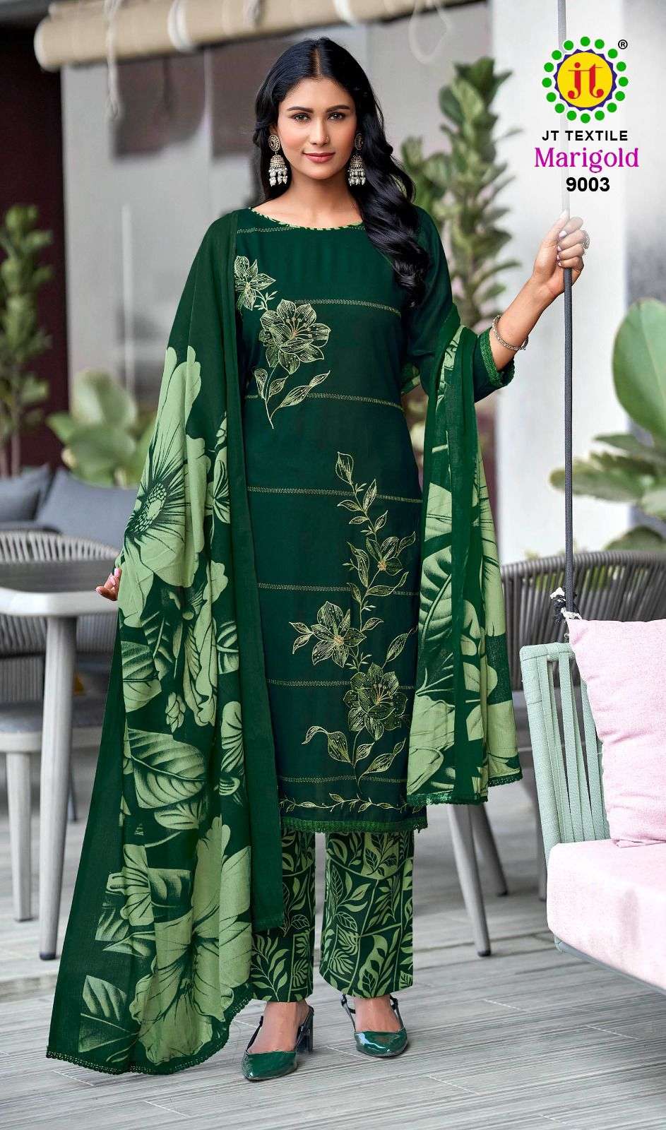 JT MARIGOLD VOL 9 RAYON FANCY PREMIUM WORKS LADIES SALWAR SUIT