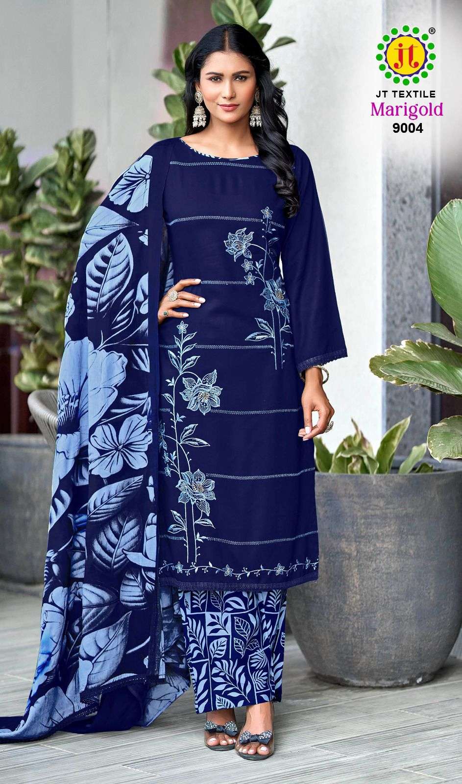 JT MARIGOLD VOL 9 RAYON FANCY PREMIUM WORKS LADIES SALWAR SUIT