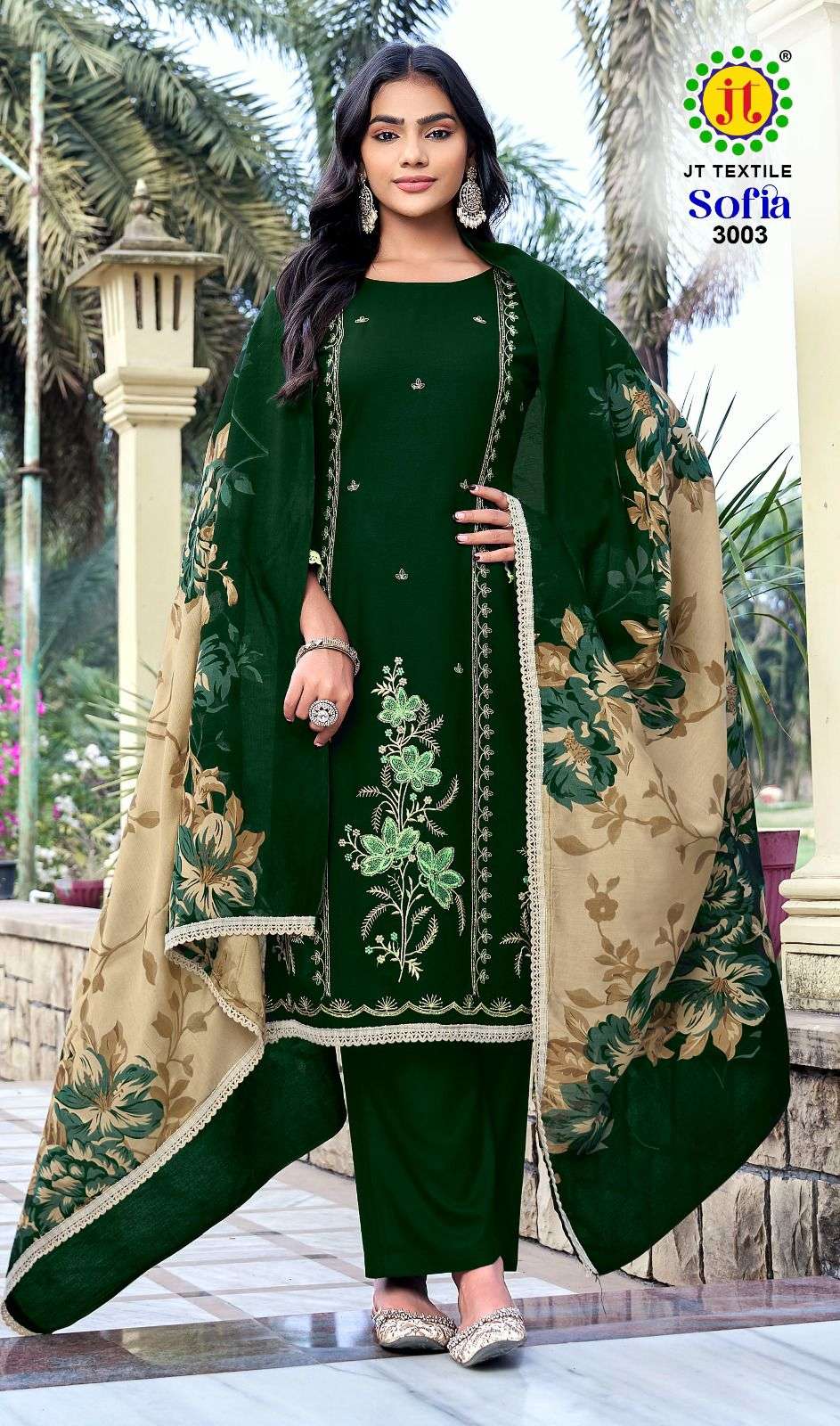 JT SOFIA VOL 3 RAYON FANCY PREMIUM WORKS LADIES SALWAR SUIT