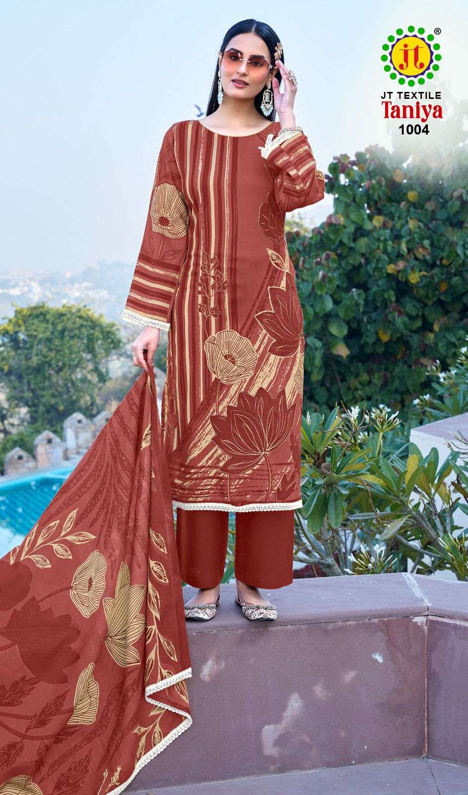 JT TANIYA VOL 1 RAYON FANCY WORKS LADIES SALWAR SUIT