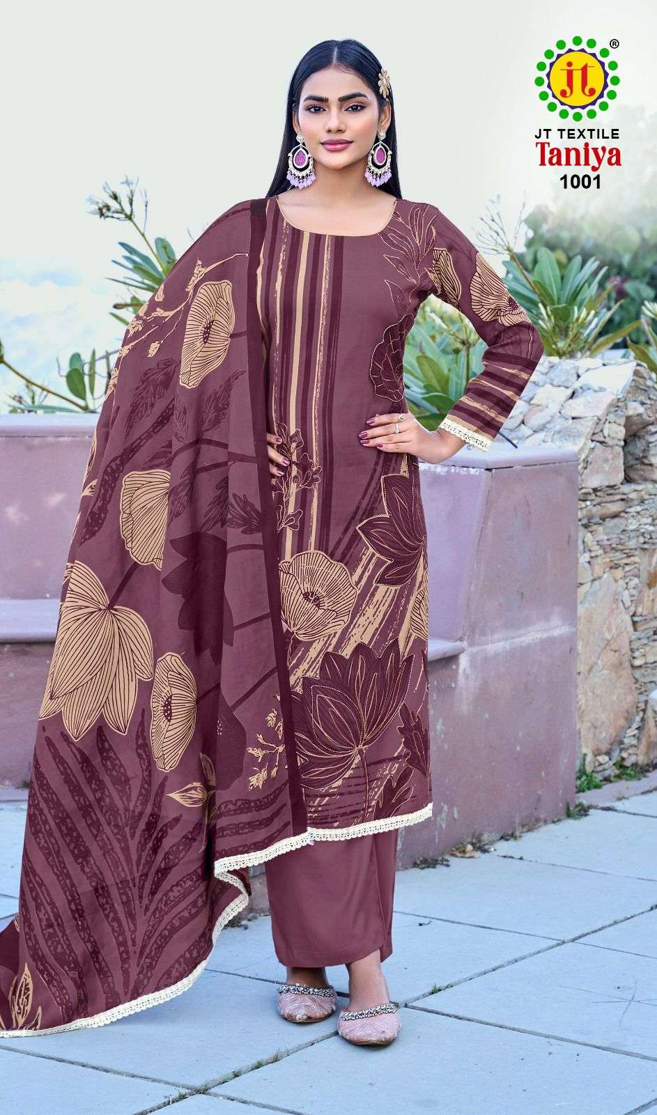 JT TANIYA VOL 1 RAYON FANCY WORKS LADIES SALWAR SUIT