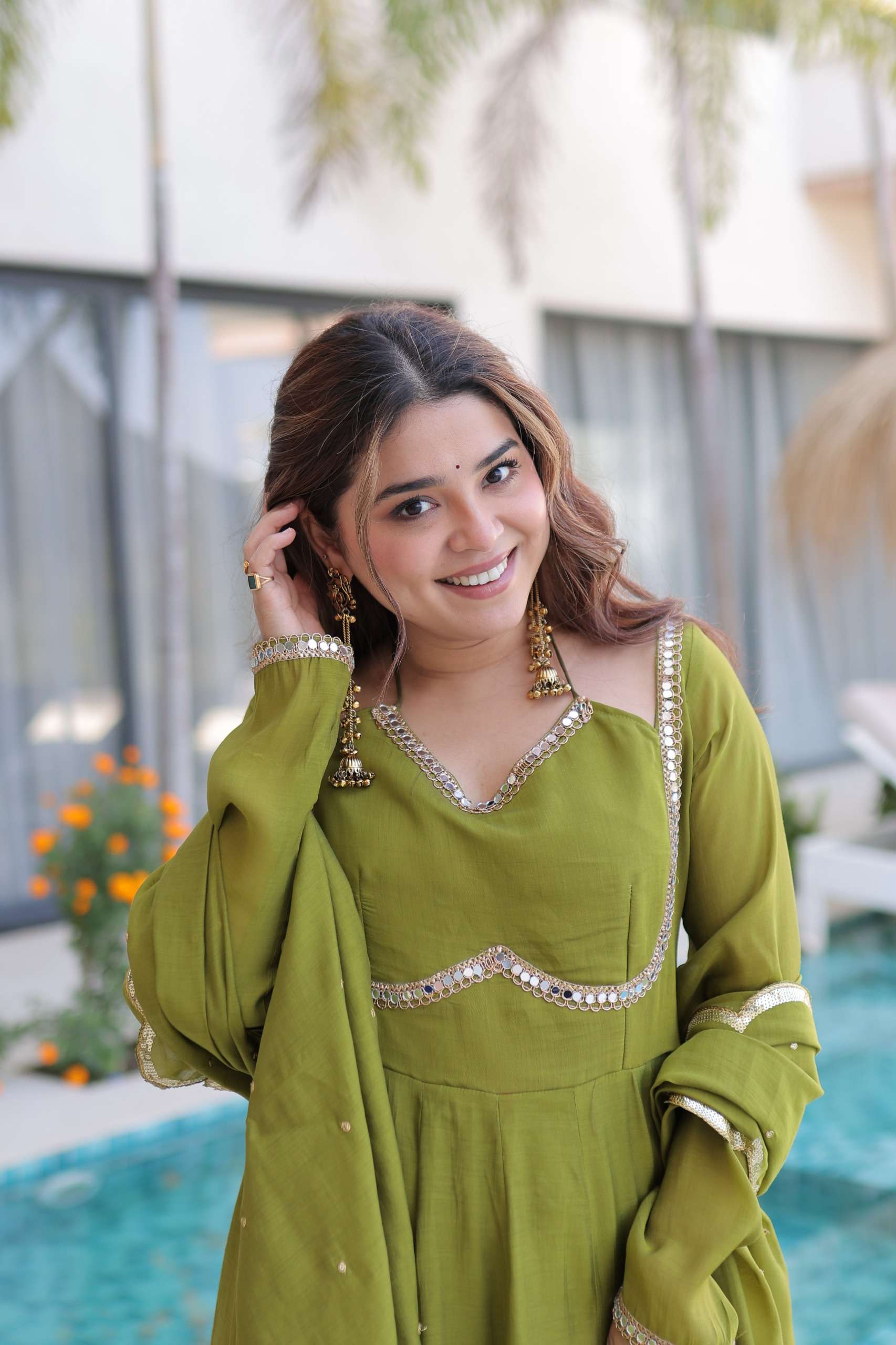 KA 1237 GORGEOUS PARTY WEAR LOOK DESIGNER LADIES READY MADE SUIT