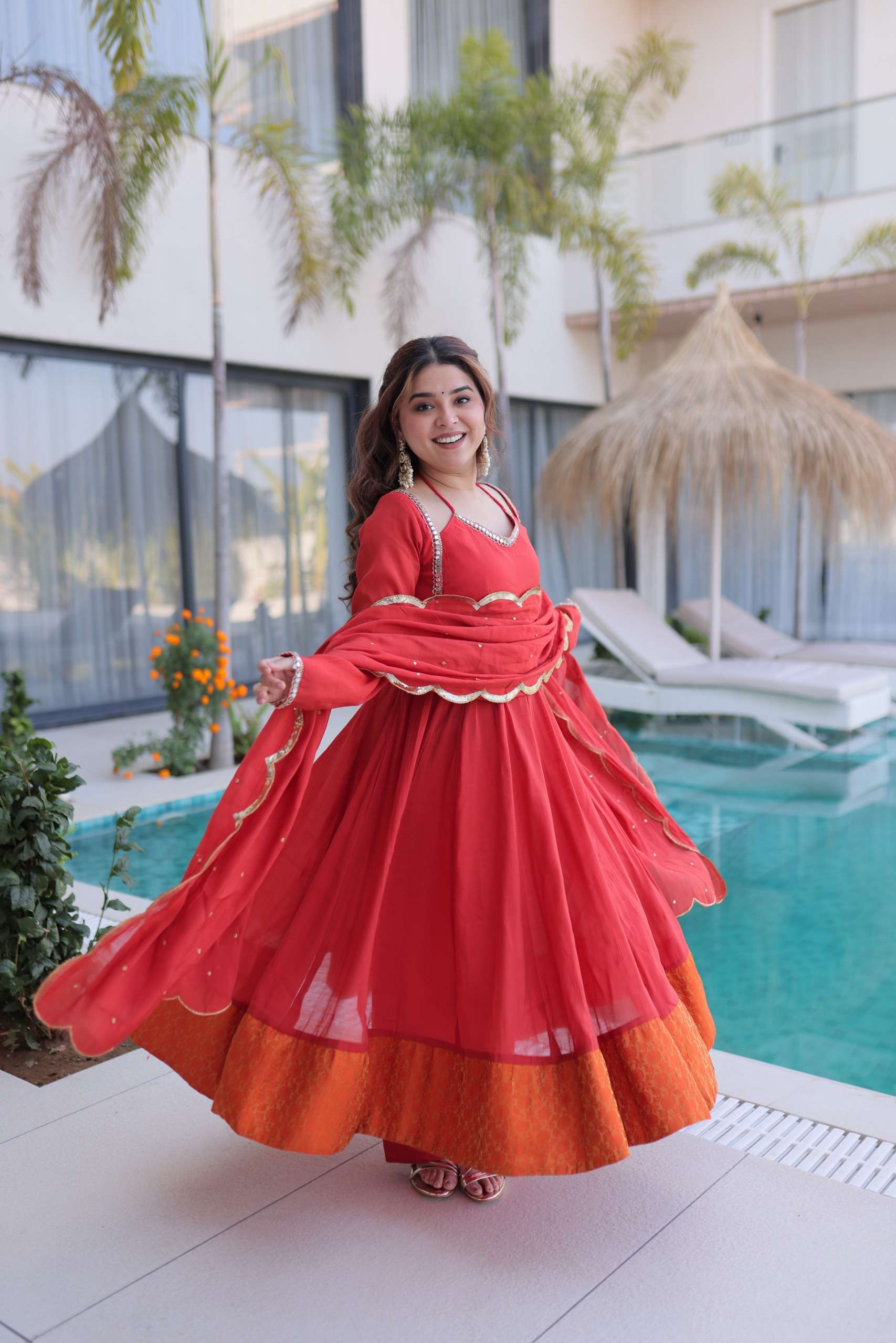 KA 1237 GORGEOUS PARTY WEAR LOOK DESIGNER LADIES READY MADE SUIT