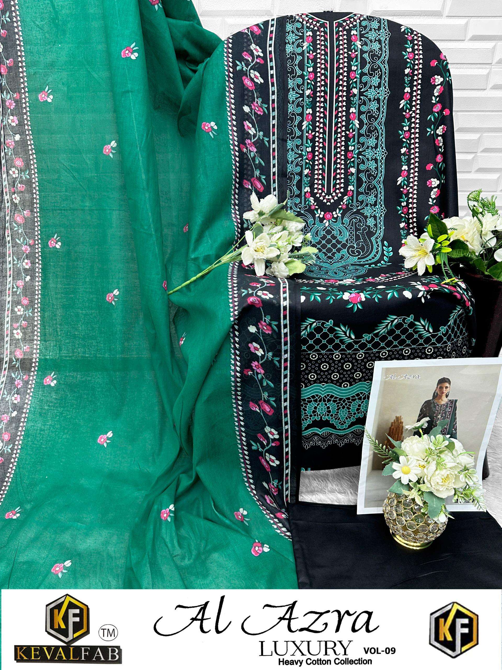 KEVAL FAB AL AZARA VOL 9 COTTON DIGITAL PRINT SALWAR SUIT