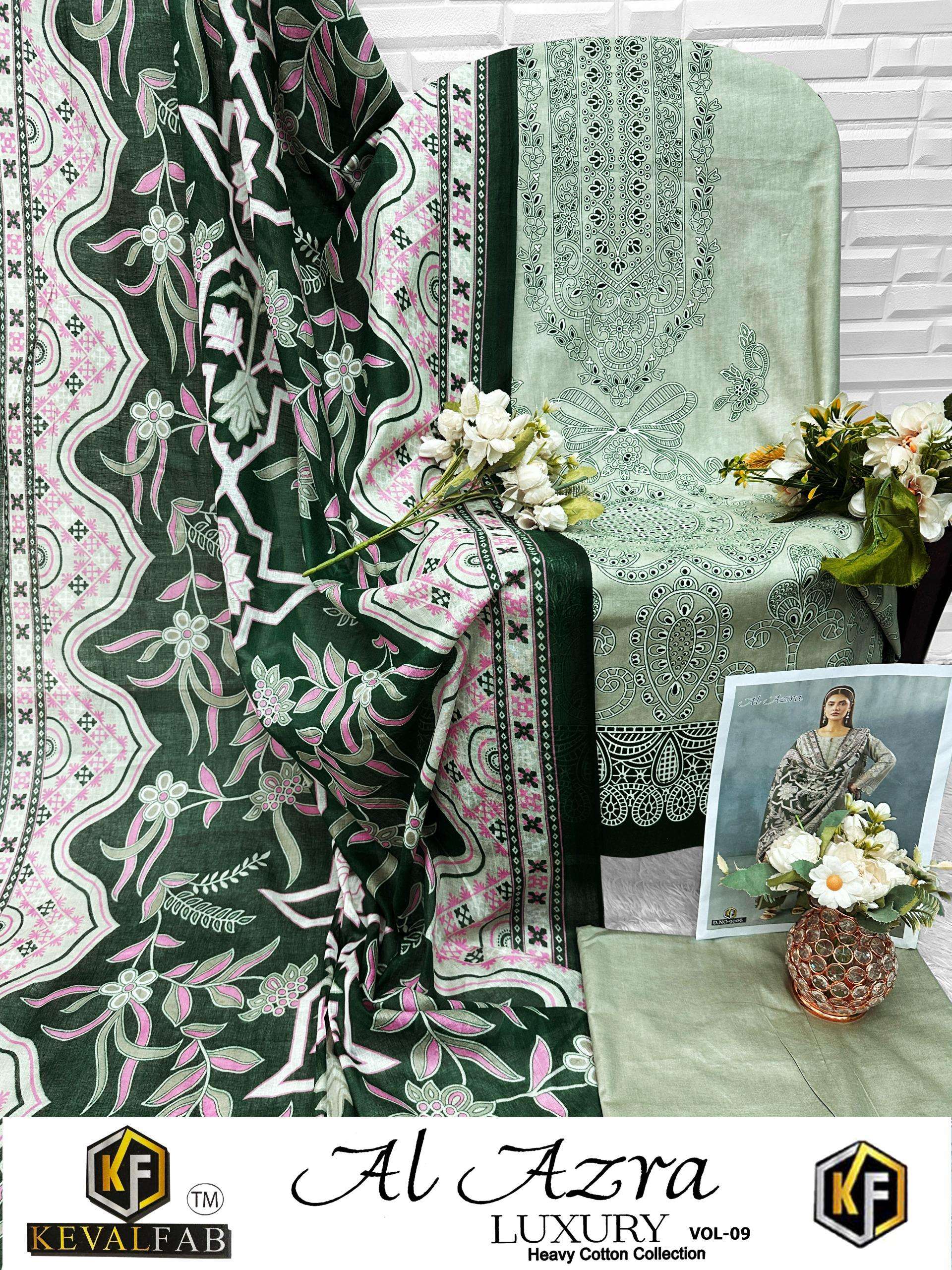 KEVAL FAB AL AZARA VOL 9 COTTON DIGITAL PRINT SALWAR SUIT