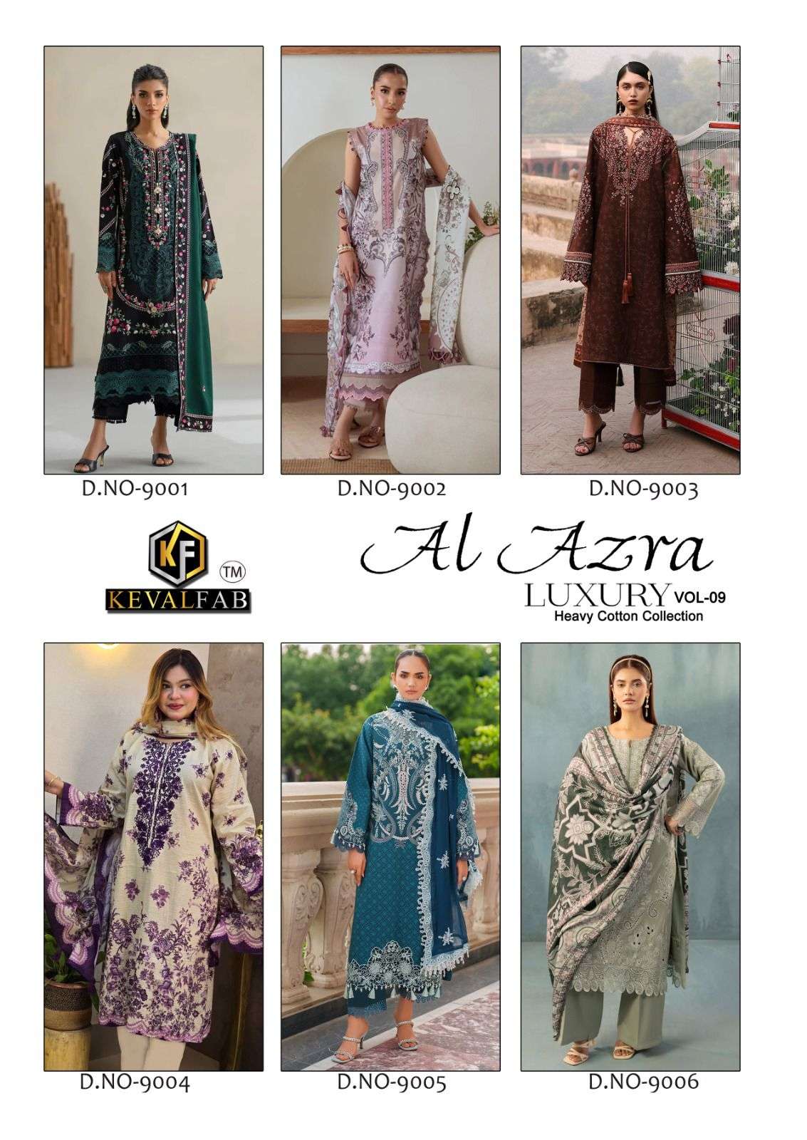 KEVAL FAB AL AZARA VOL 9 COTTON DIGITAL PRINT SALWAR SUIT