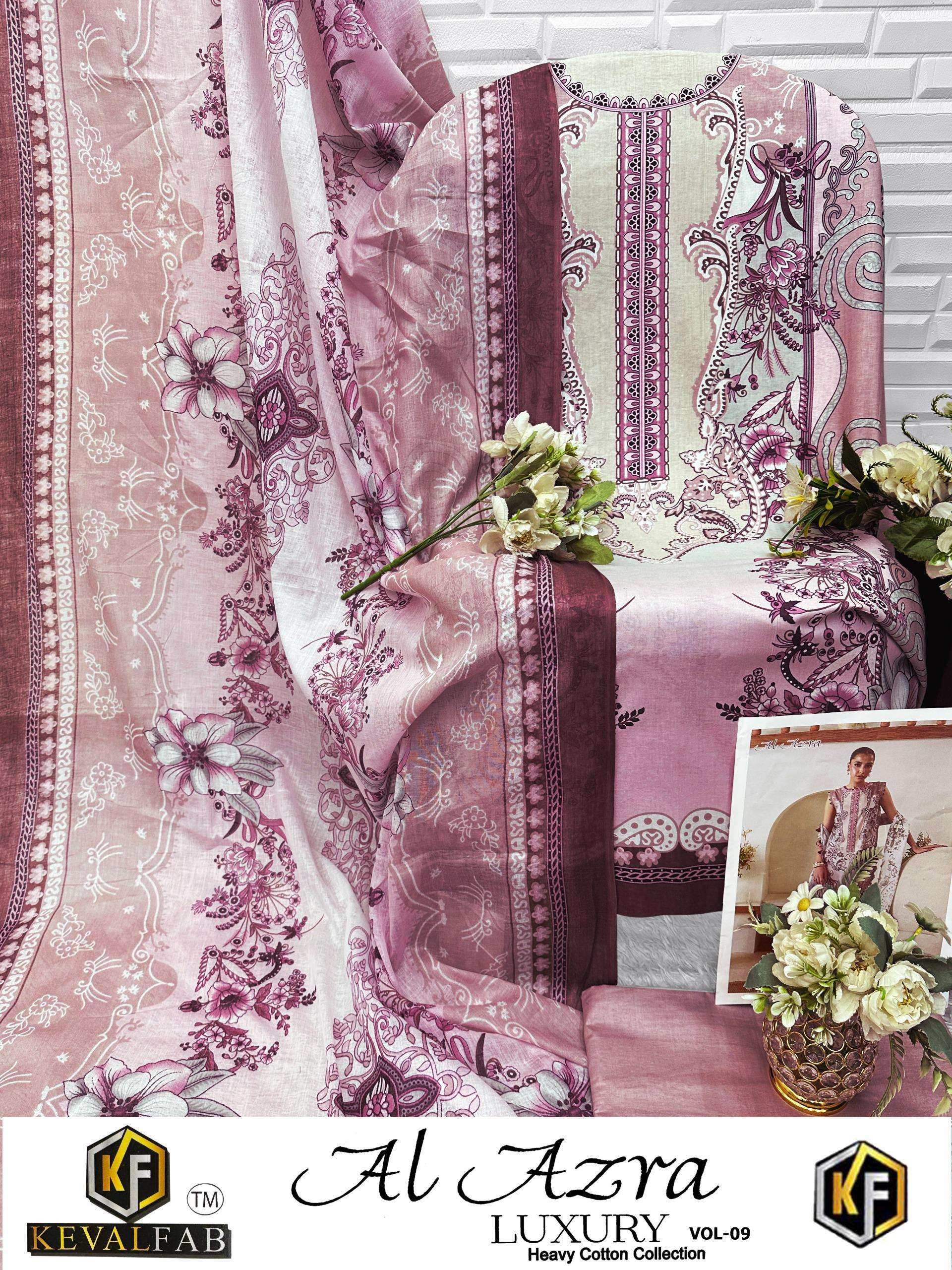 KEVAL FAB AL AZARA VOL 9 COTTON DIGITAL PRINT SALWAR SUIT