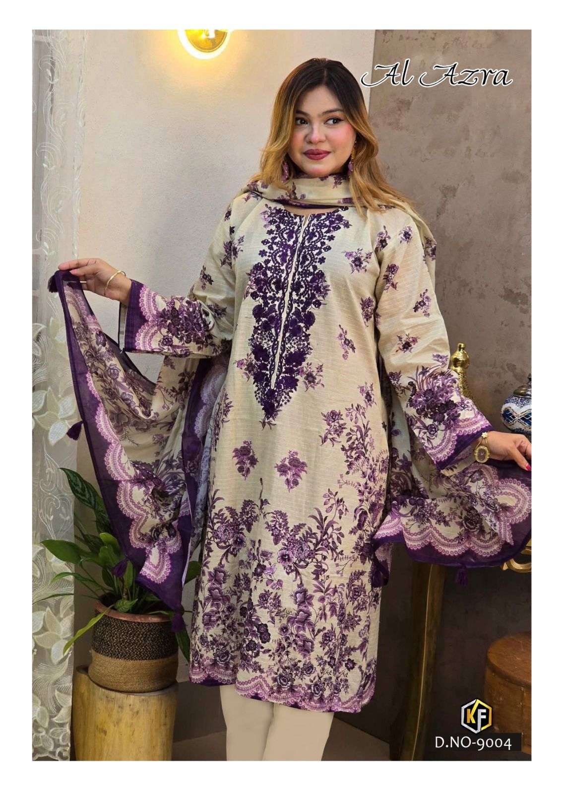 KEVAL FAB AL AZARA VOL 9 COTTON DIGITAL PRINT SALWAR SUIT