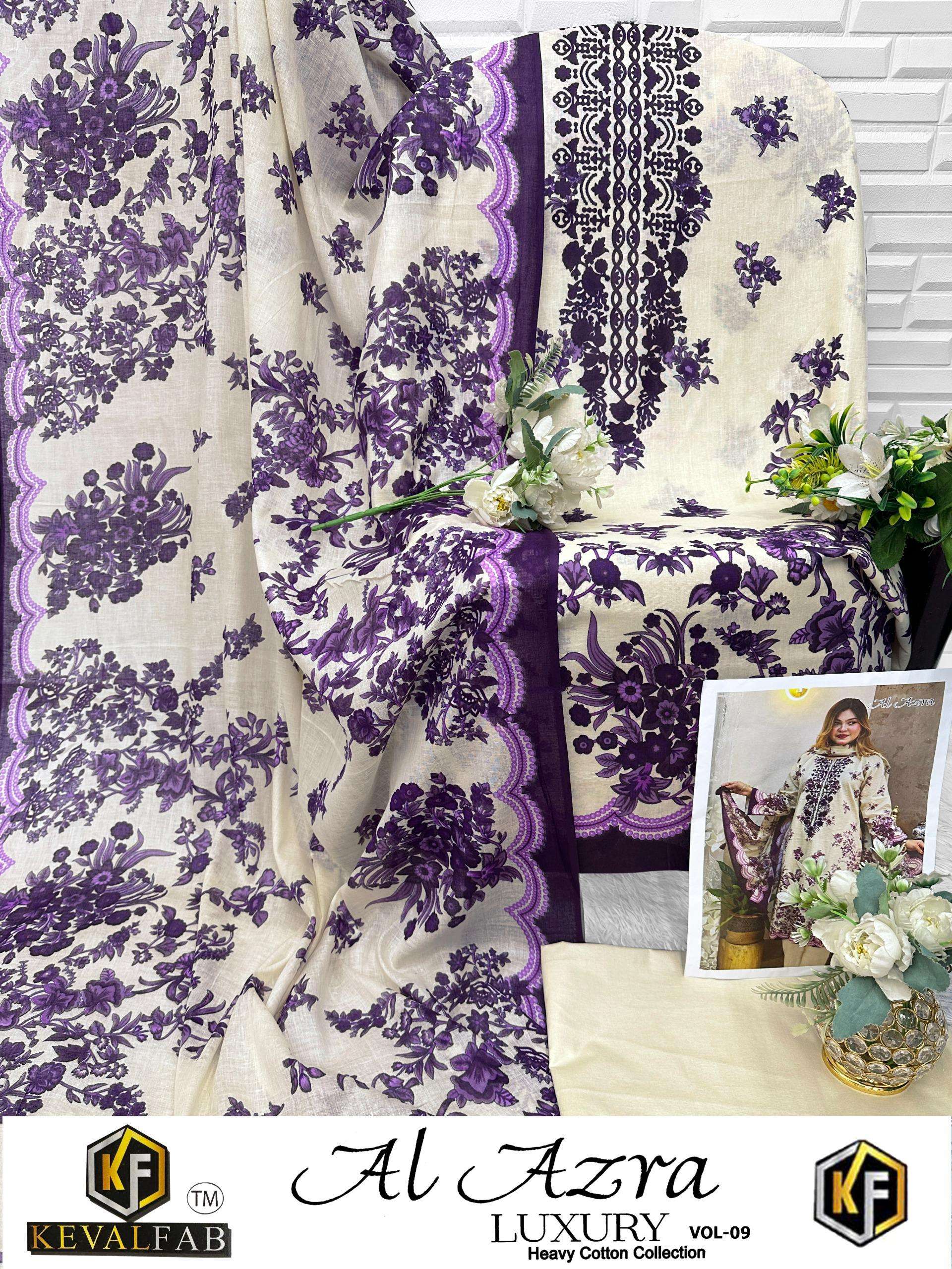KEVAL FAB AL AZARA VOL 9 COTTON DIGITAL PRINT SALWAR SUIT