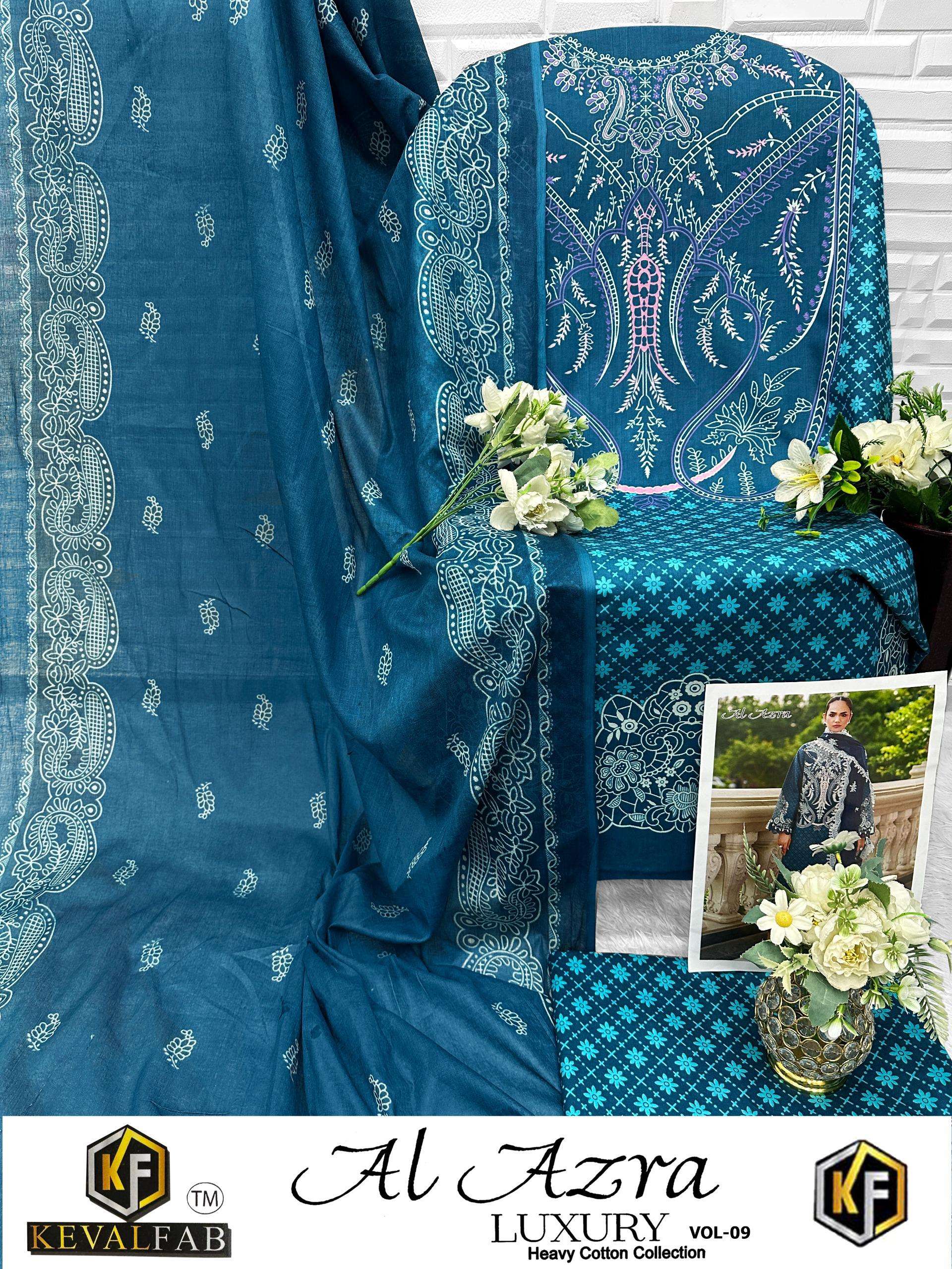 KEVAL FAB AL AZARA VOL 9 COTTON DIGITAL PRINT SALWAR SUIT