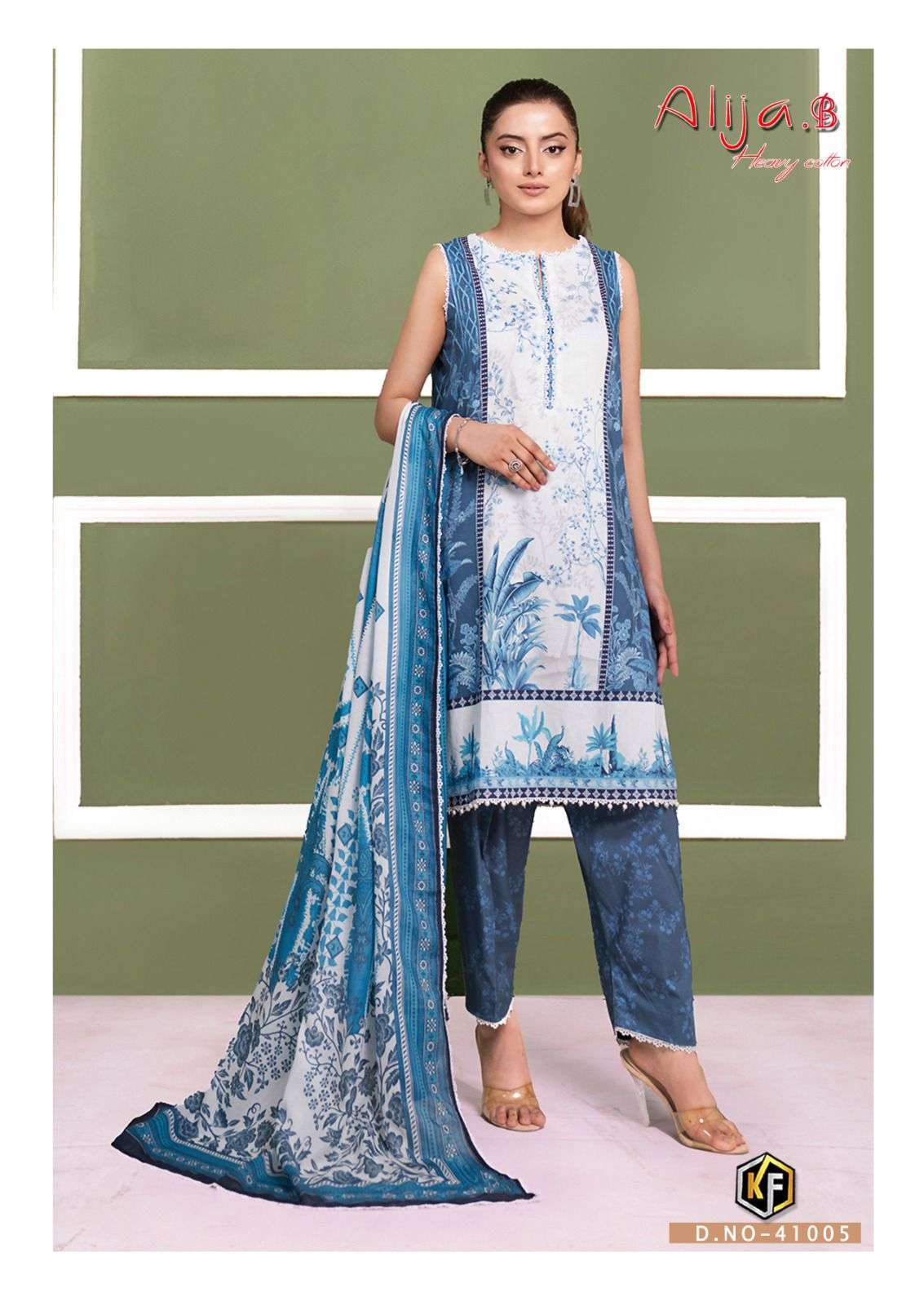 KEVAL FAB ALIJA B VOL 41 LAWN COTTON DIGITAL PRINTS SALWAR SUIT