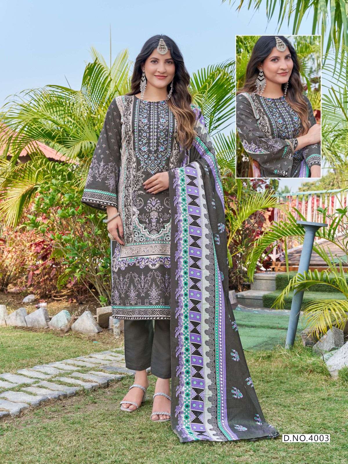 KEVAL FAB JAZMIN VOL 4 NEW DESIGNS COTTON DIGITAL PRINT SALWAR SUIT