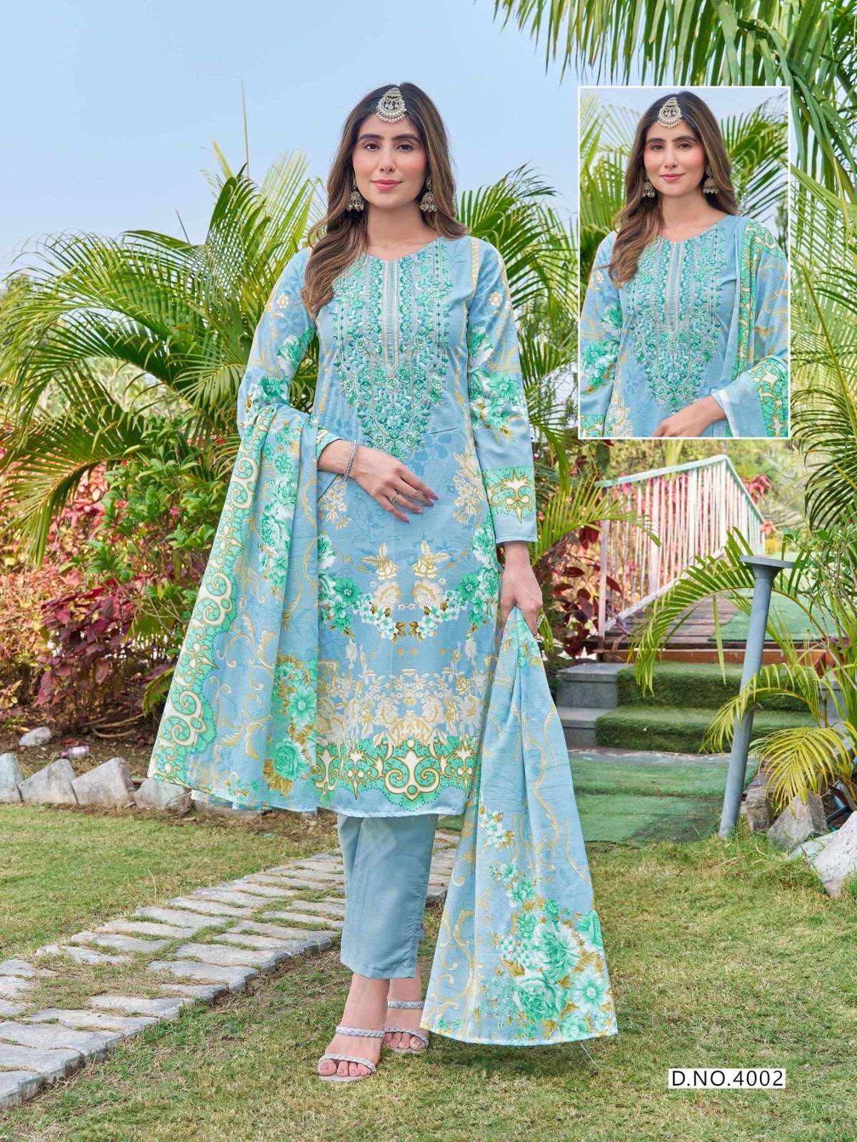 KEVAL FAB JAZMIN VOL 4 NEW DESIGNS COTTON DIGITAL PRINT SALWAR SUIT