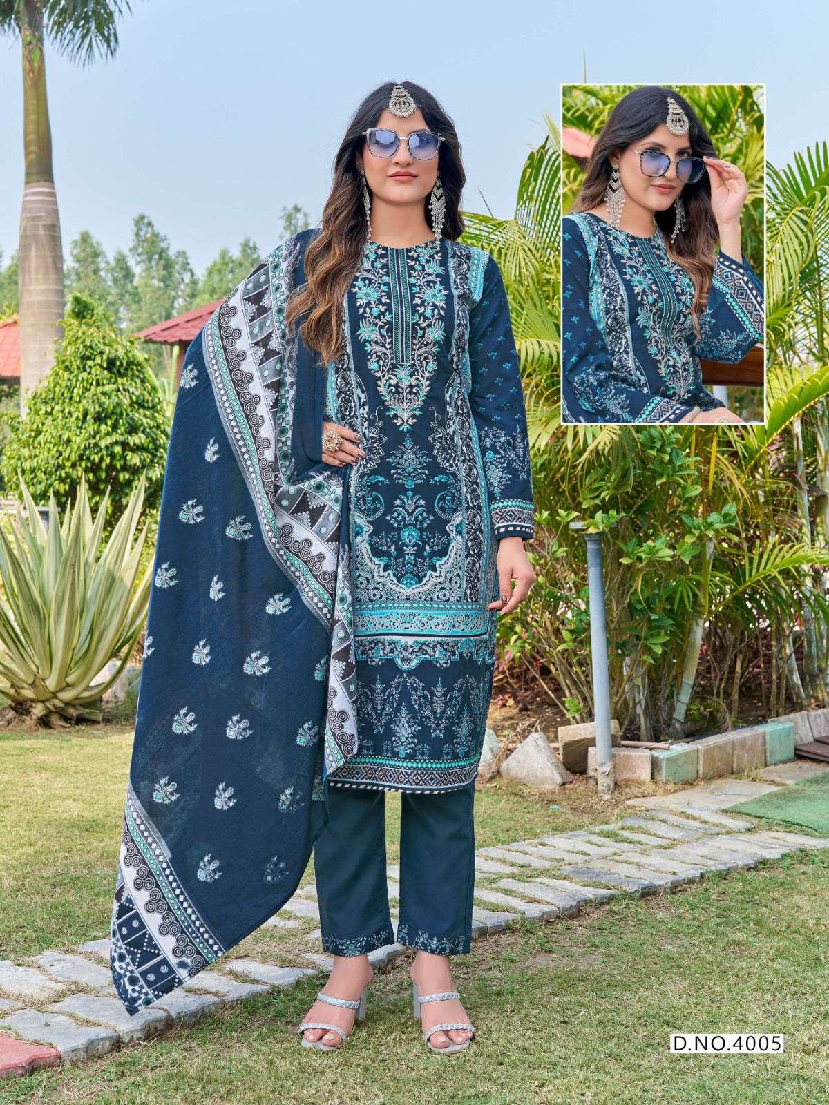 KEVAL FAB JAZMIN VOL 4 NEW DESIGNS COTTON DIGITAL PRINT SALWAR SUIT