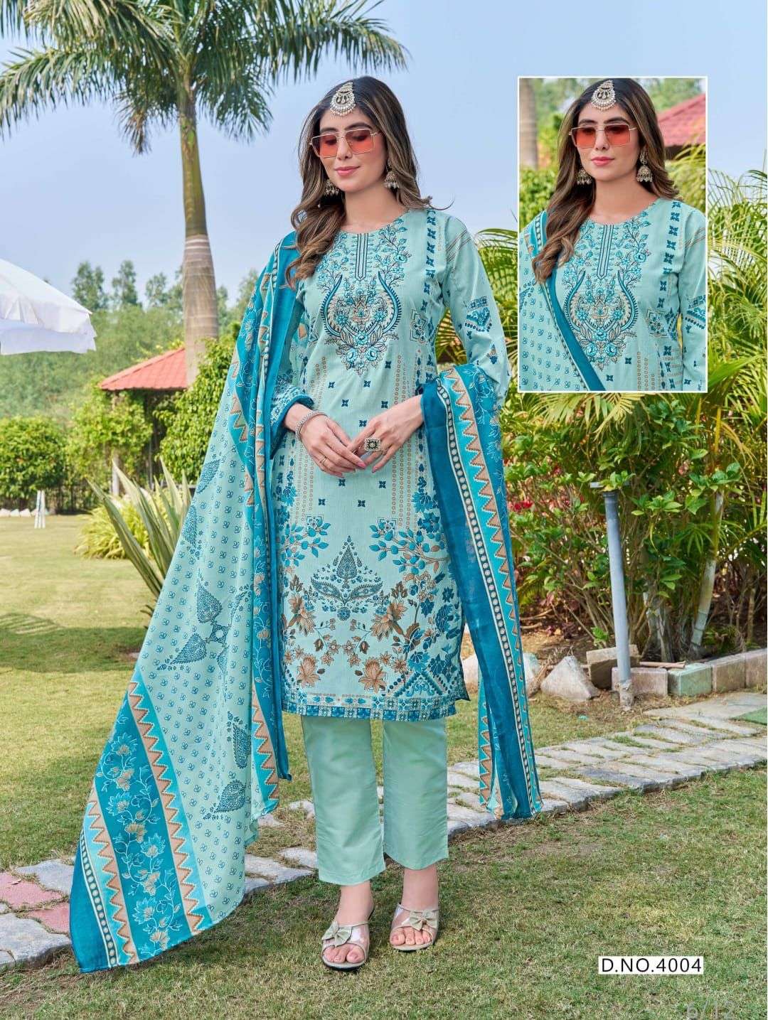 KEVAL FAB JAZMIN VOL 4 NEW DESIGNS COTTON DIGITAL PRINT SALWAR SUIT