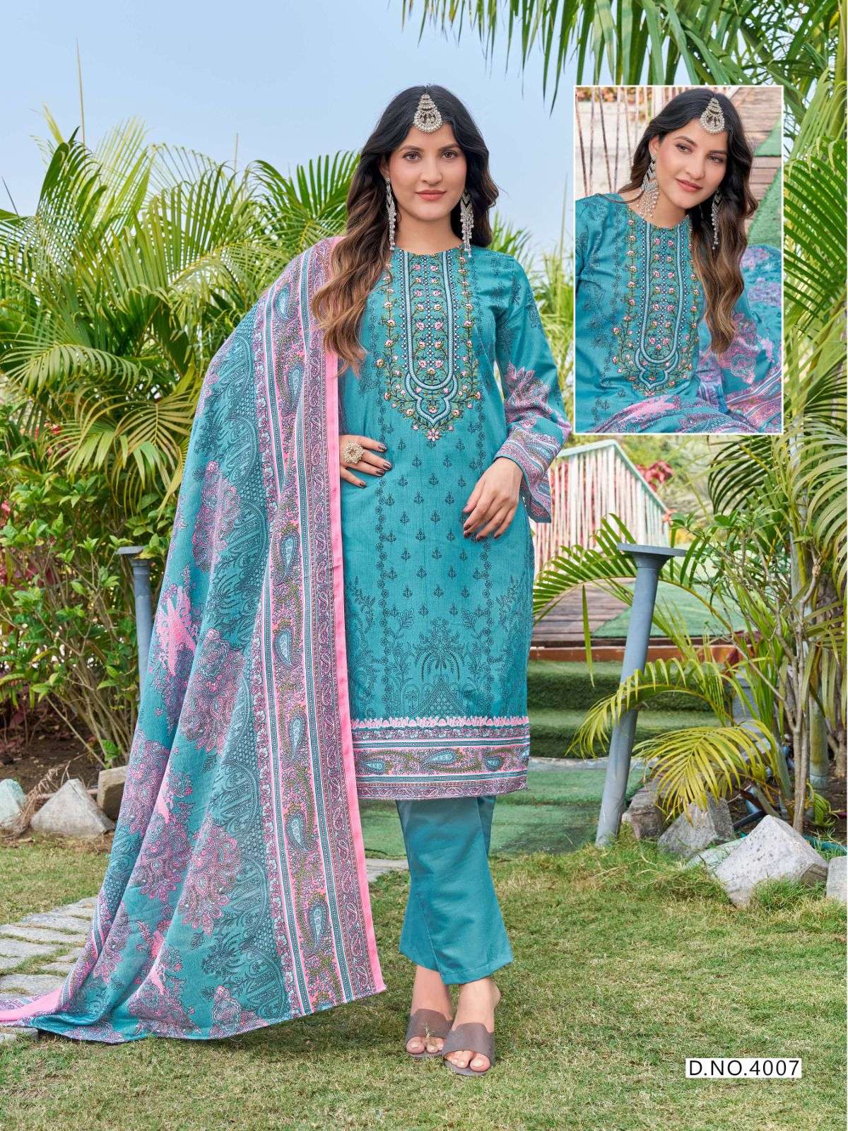 KEVAL FAB JAZMIN VOL 4 NEW DESIGNS COTTON DIGITAL PRINT SALWAR SUIT