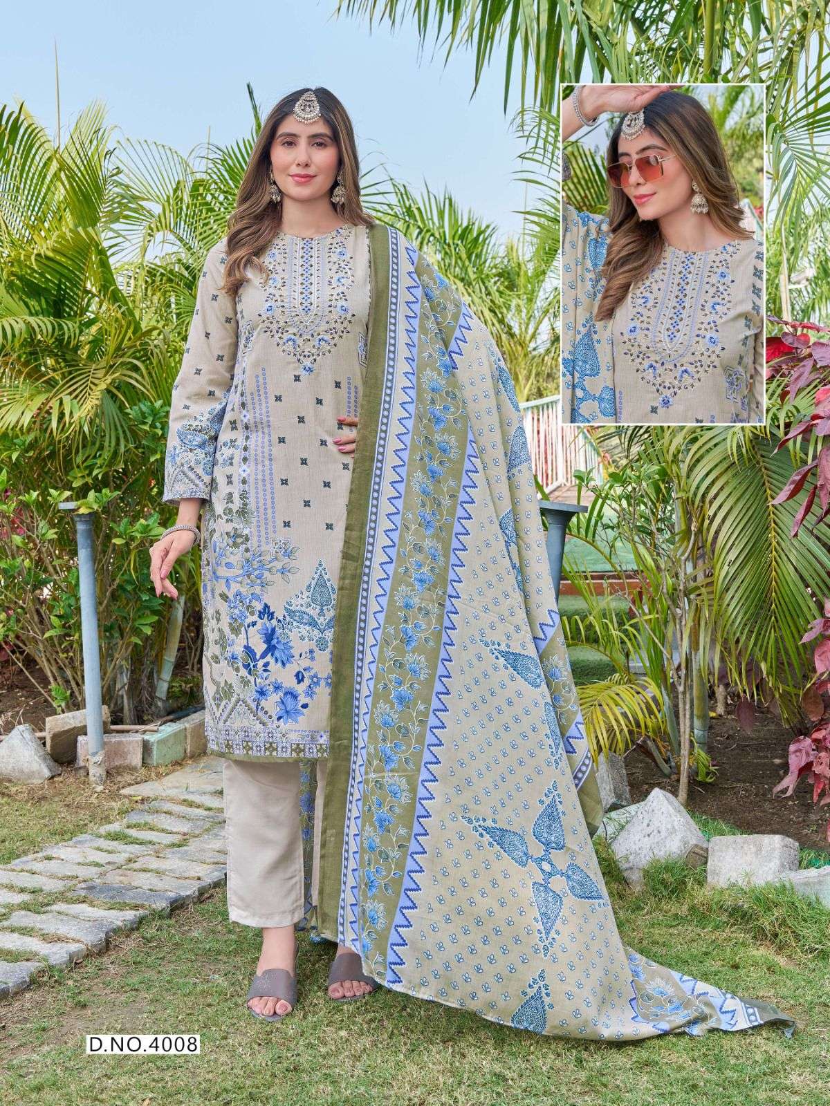 KEVAL FAB JAZMIN VOL 4 NEW DESIGNS COTTON DIGITAL PRINT SALWAR SUIT