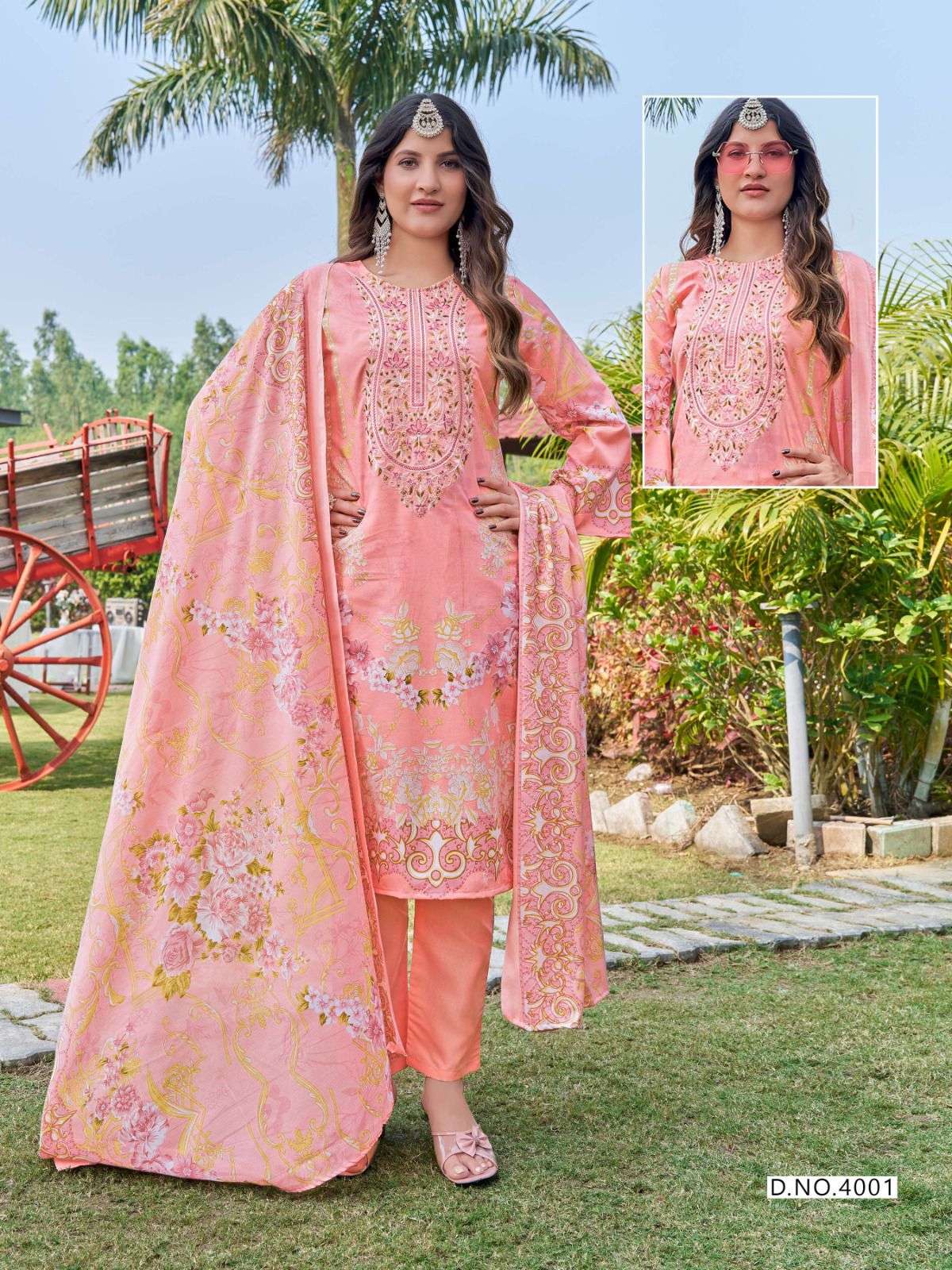 KEVAL FAB JAZMIN VOL 4 NEW DESIGNS COTTON DIGITAL PRINT SALWAR SUIT