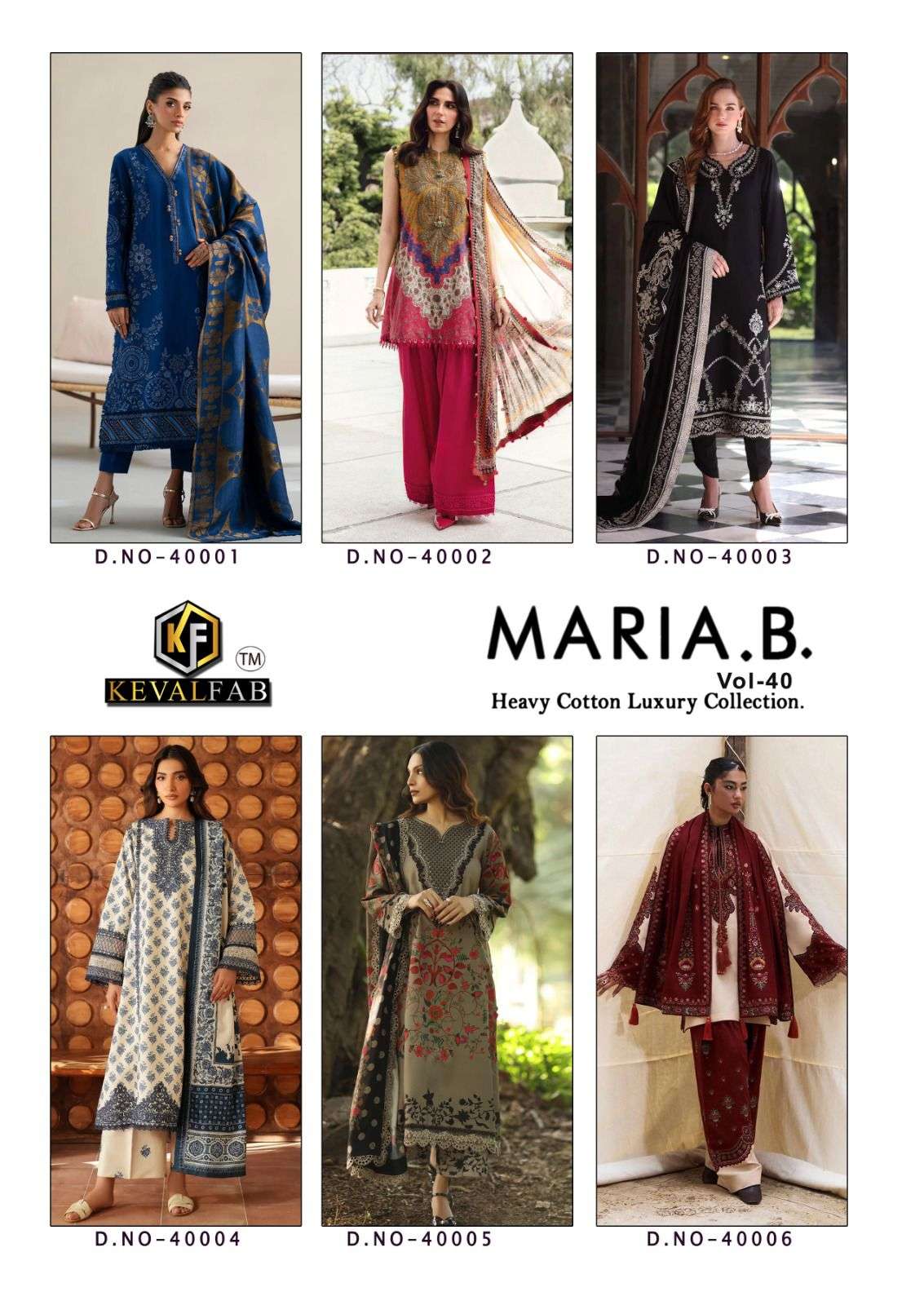 KEVAL FAB MARIA B VOL 40 COTTON DIGITAL PRINTS SALWAR SUIT