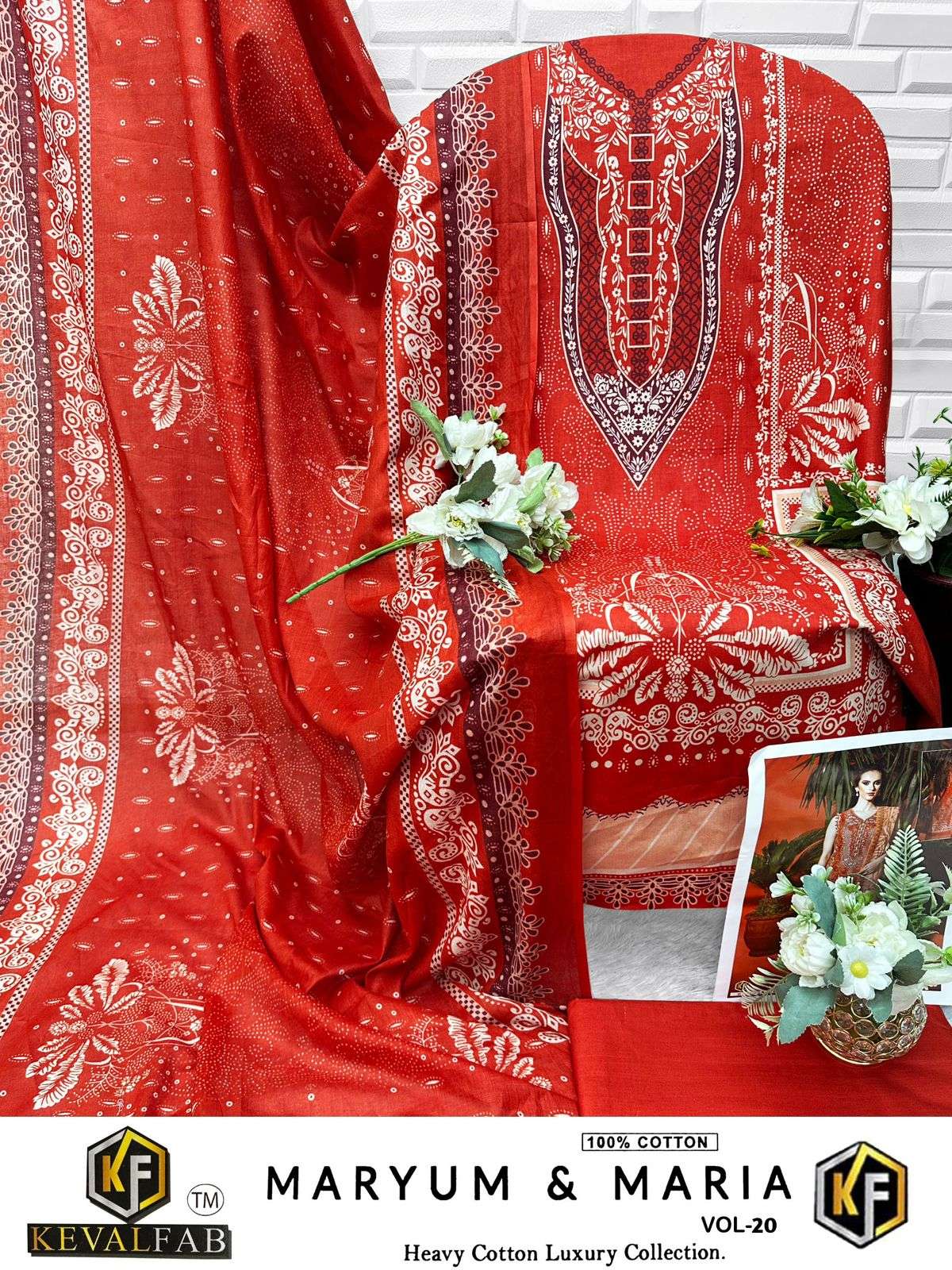 KEVAL FAB MARYUM & MARIA VOL 20 COTTON DIGITAL PRINTS SALWAR SUIT
