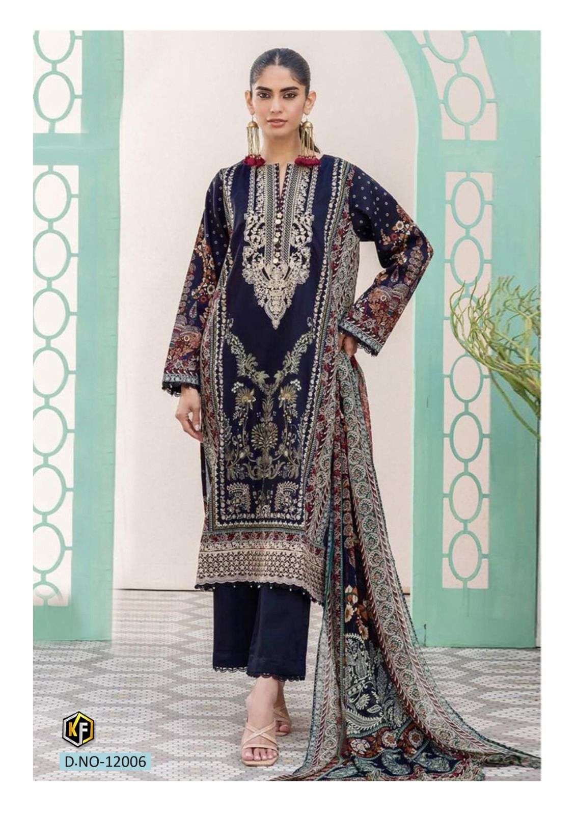 KEVAL FAB RANGREZ VOL 12 COTTON DIGITAL PRINTS SALWAR SUIT	