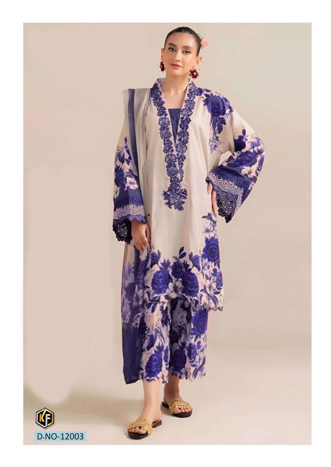 KEVAL FAB RANGREZ VOL 12 COTTON DIGITAL PRINTS SALWAR SUIT	