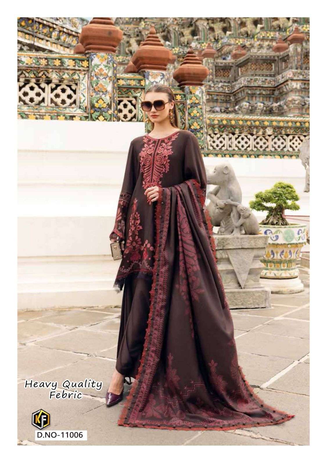 KEVAL FAB SOHA NAZIR VOL 11 COTTON DIGITAL KARACHI STYLE PRINT SALWAR SUIT