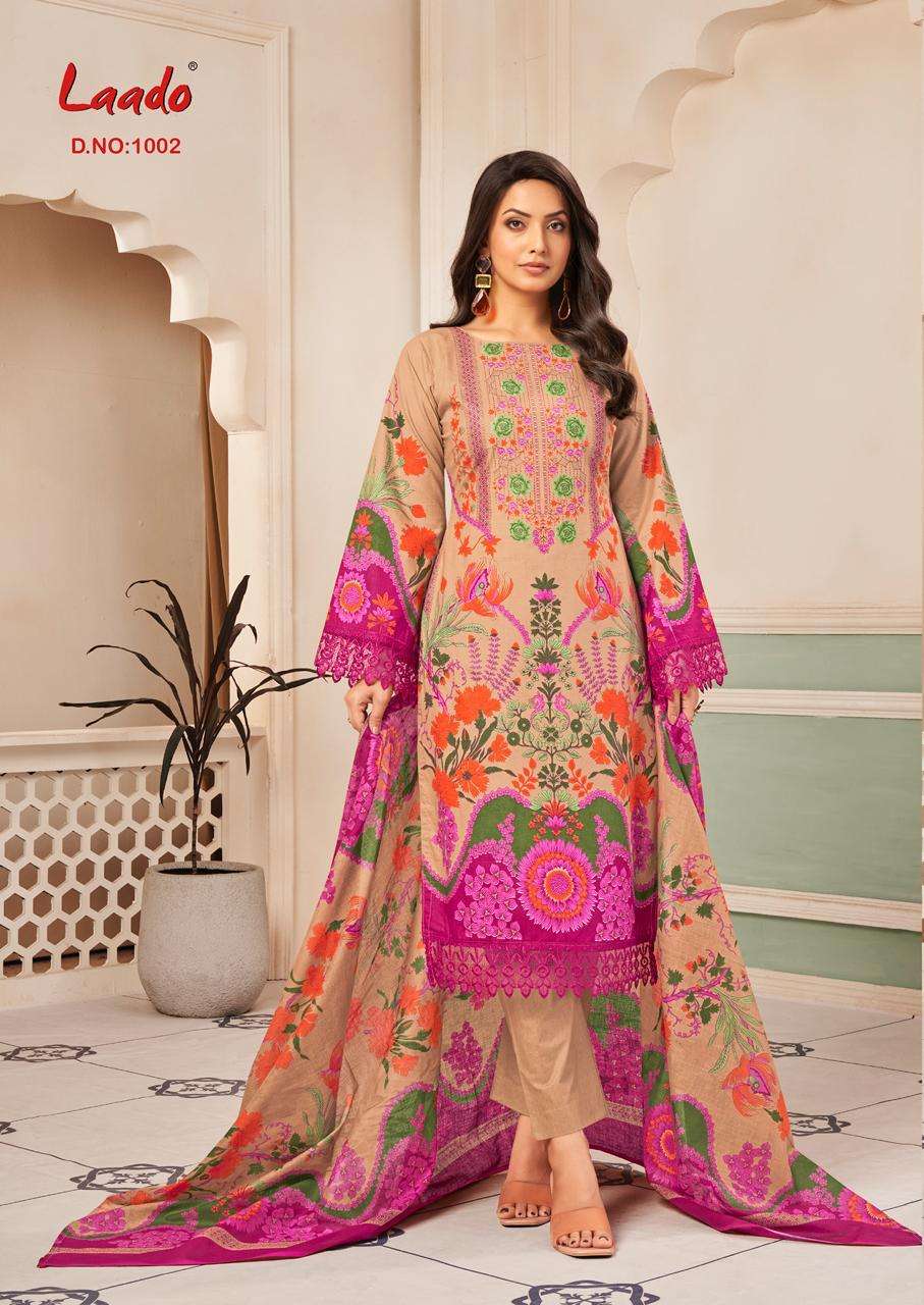 LAADO INNAYAT VOL 1 COTTON DIGITAL KARACHI STYLE PRINT SALWAR SUIT