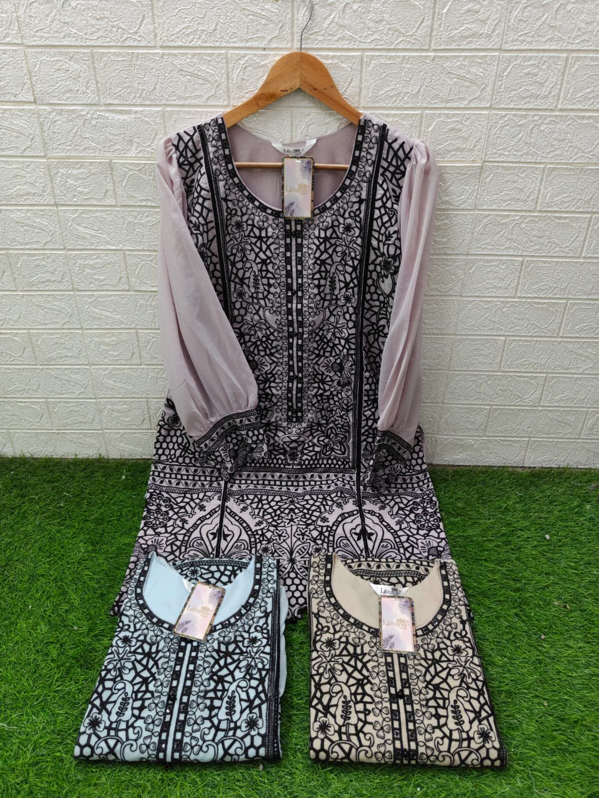 LAXURIA TRENDZ D NO 1582 GEORGETTE EMBROIDERY DESIGNER PAKISTANI SUIT