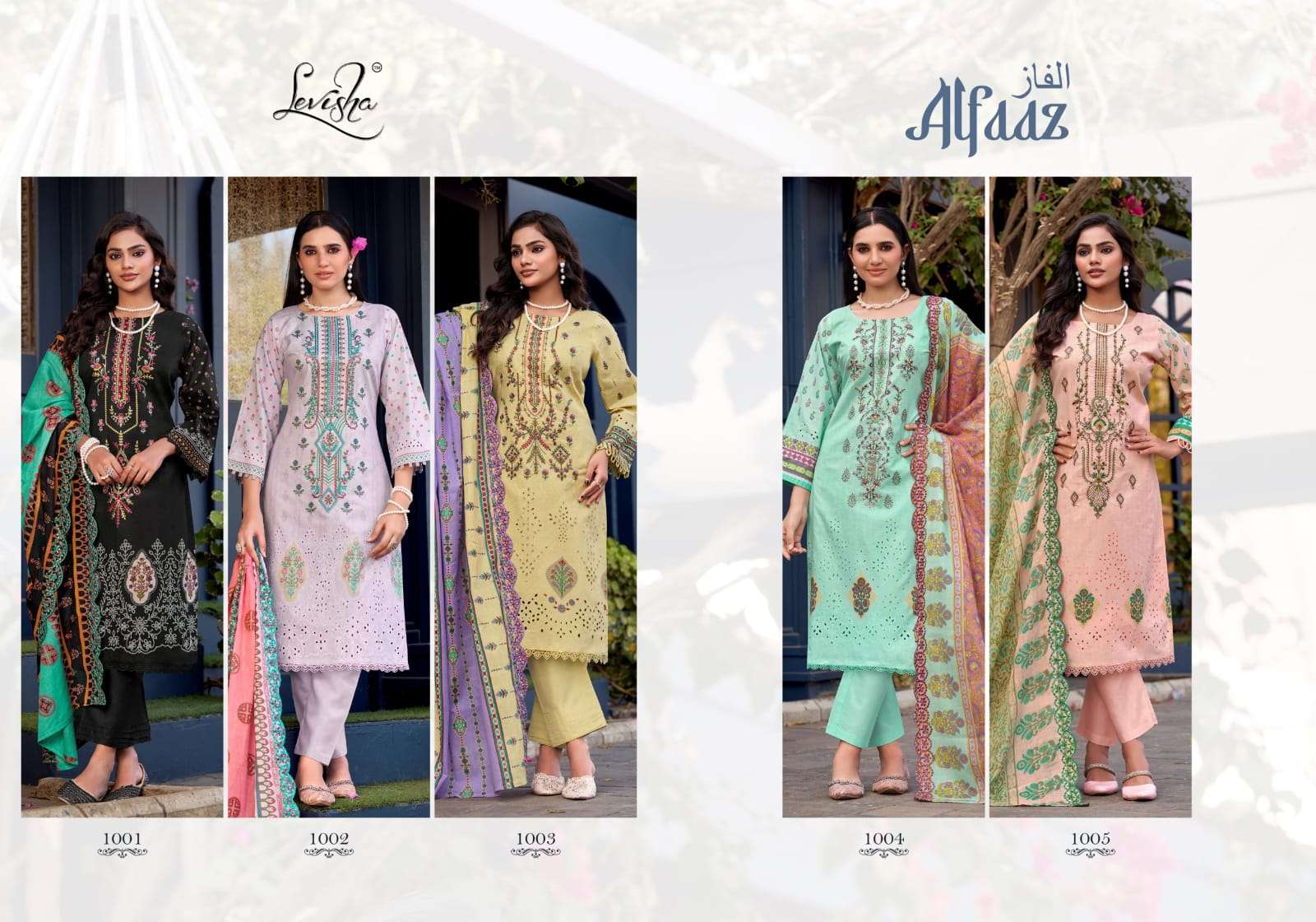 LEVISHA ALFAAZ LAWN COTTON DIGITAL PAKISTANI STYLE PRINT WITH WORK SUIT