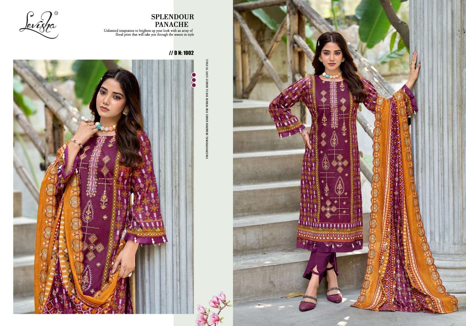 LEVISHA BIN SAEED NX VOL 4 LAWN COTTON DIGITAL PRINT WITH FANCY WORK SUIT