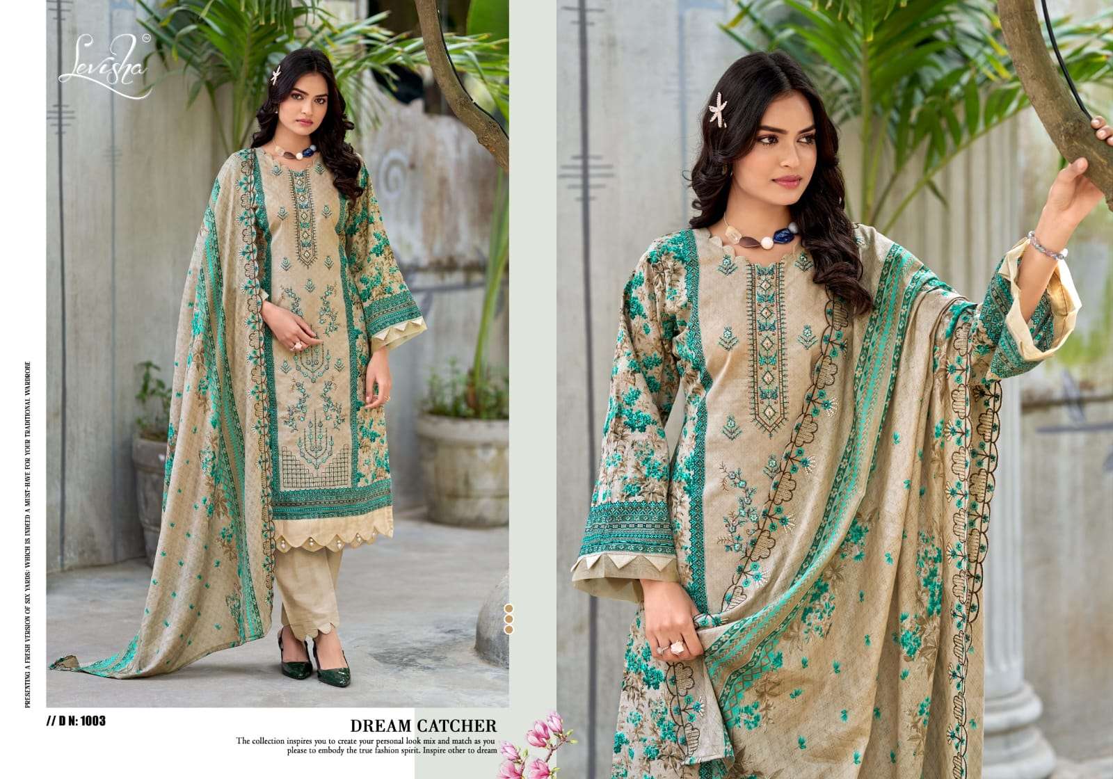 LEVISHA BIN SAEED NX VOL 4 LAWN COTTON DIGITAL PRINT WITH FANCY WORK SUIT