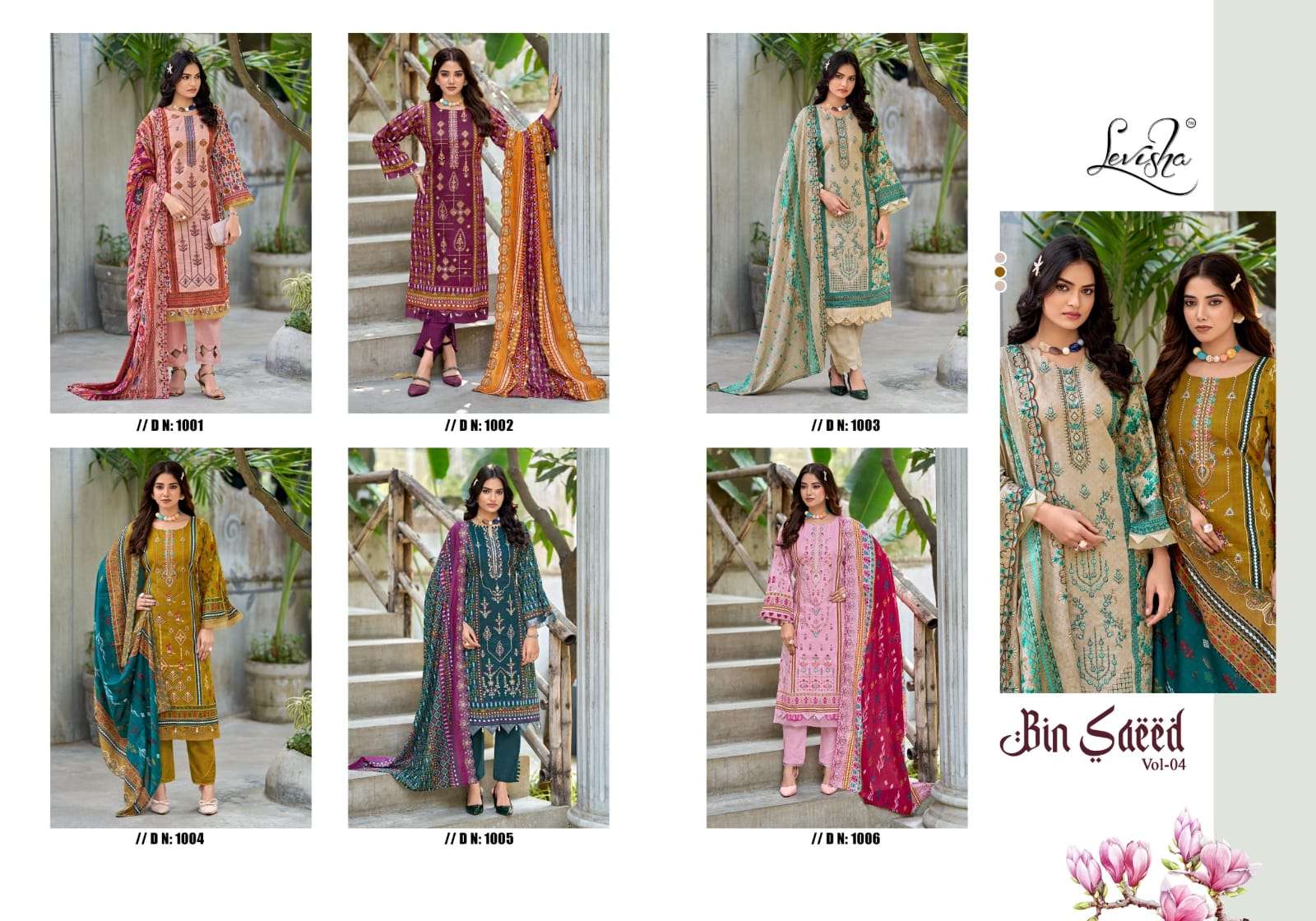 LEVISHA BIN SAEED NX VOL 4 LAWN COTTON DIGITAL PRINT WITH FANCY WORK SUIT