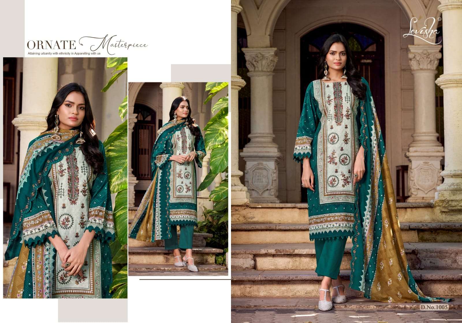 LEVISHA MADHUBALA VOL 12 LAWN COTTON DIGITAL PRIqdNT WITH FANCY WORK SUIT