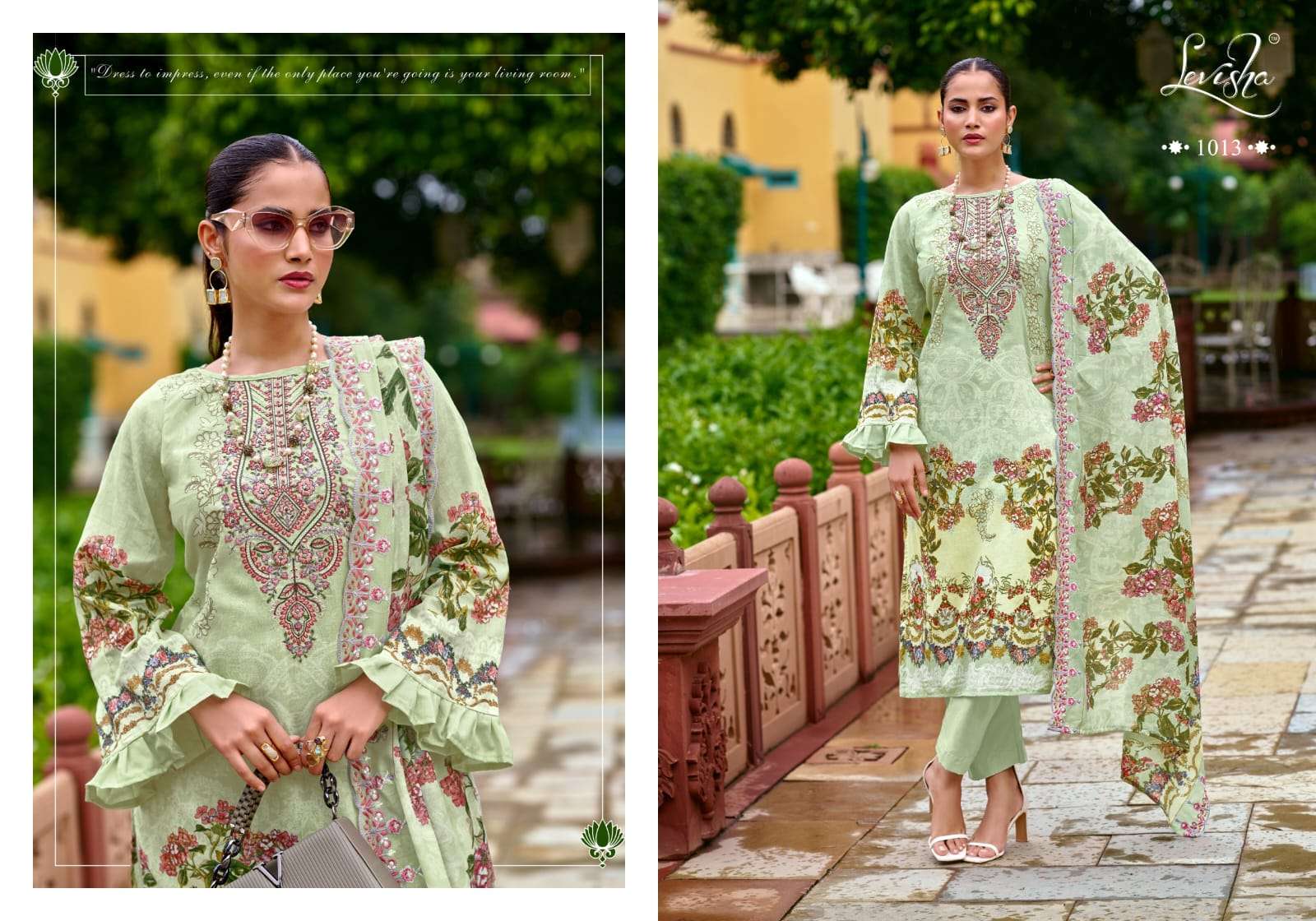 LEVISHA MARIYAM VOL 1 LAWN COTTON DIGITAL PAKISTANI STYLE PRINT WITH WORK SUIT