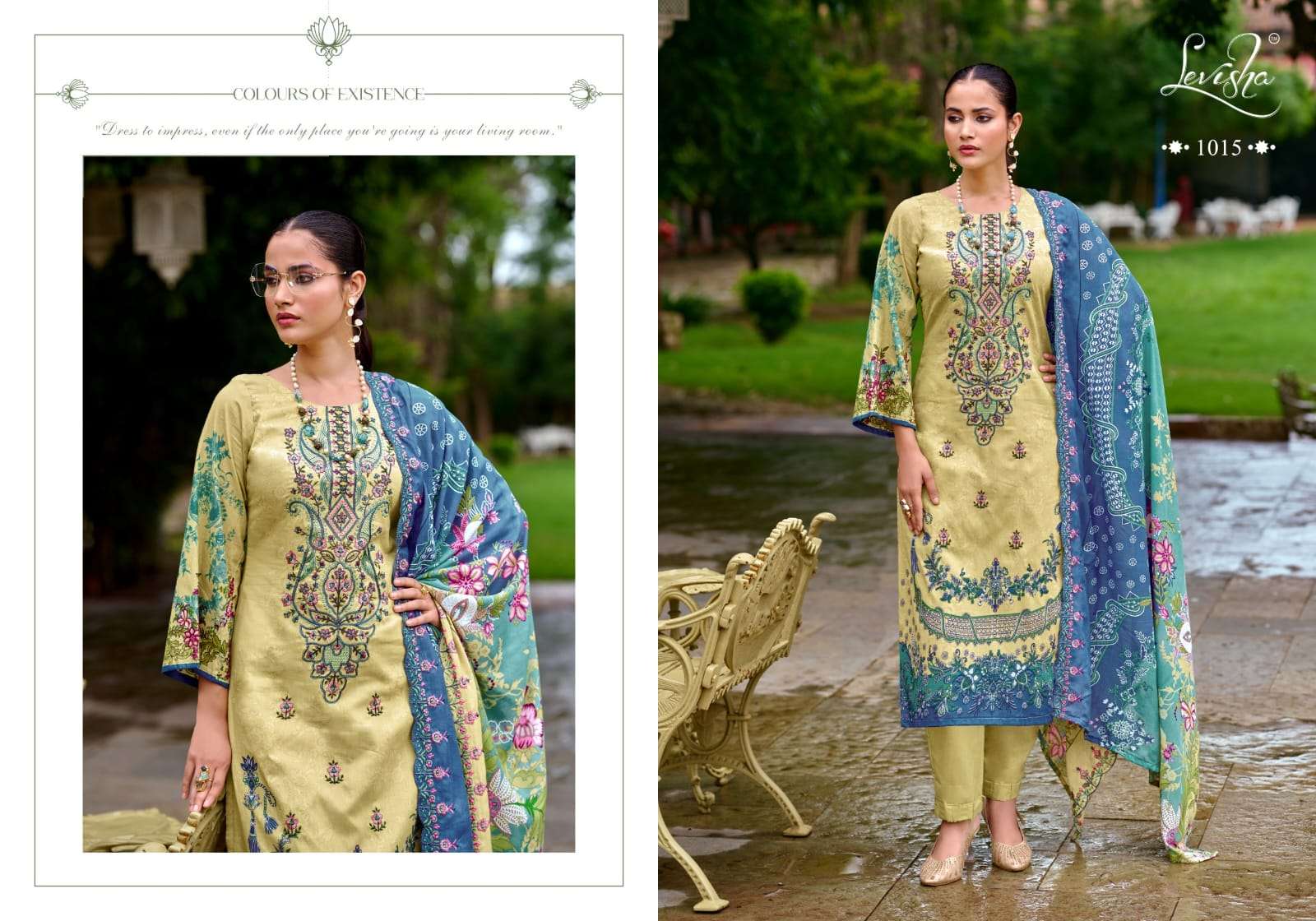 LEVISHA MARIYAM VOL 1 LAWN COTTON DIGITAL PAKISTANI STYLE PRINT WITH WORK SUIT
