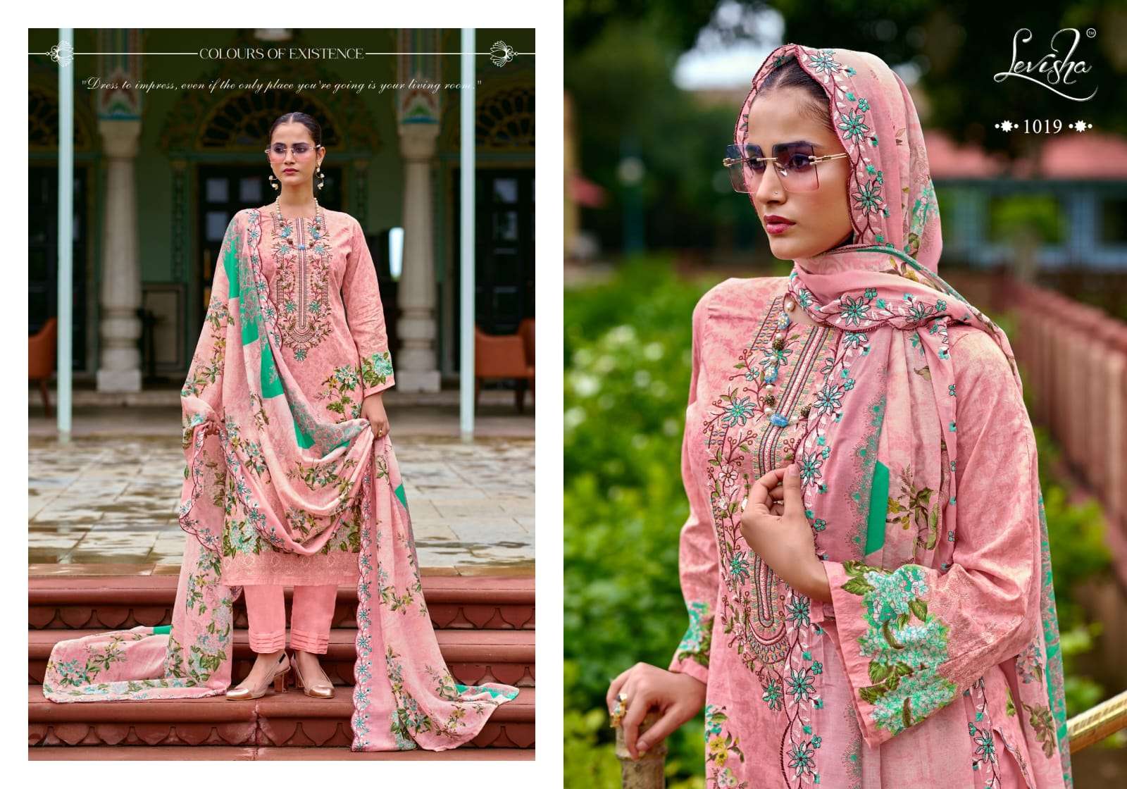 LEVISHA MARIYAM VOL 1 LAWN COTTON DIGITAL PAKISTANI STYLE PRINT WITH WORK SUIT