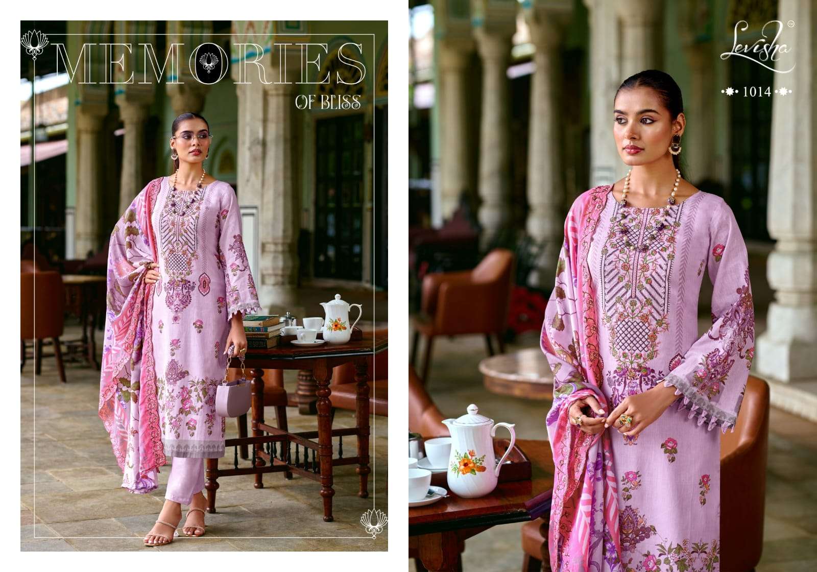 LEVISHA MARIYAM VOL 1 LAWN COTTON DIGITAL PAKISTANI STYLE PRINT WITH WORK SUIT