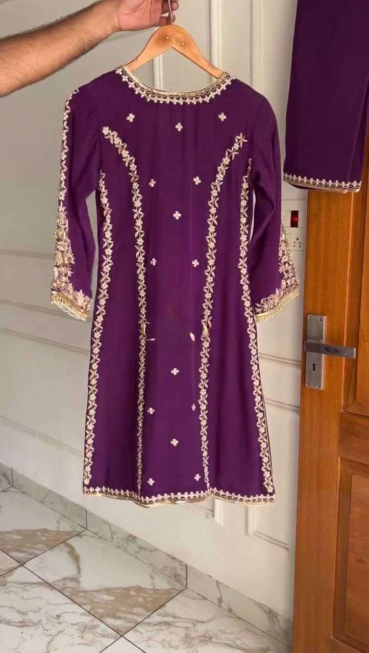 LG 1933 GEORGETTE DESIGNER FESTIVE WEAR KURTA PENT AND DUPATTA SET