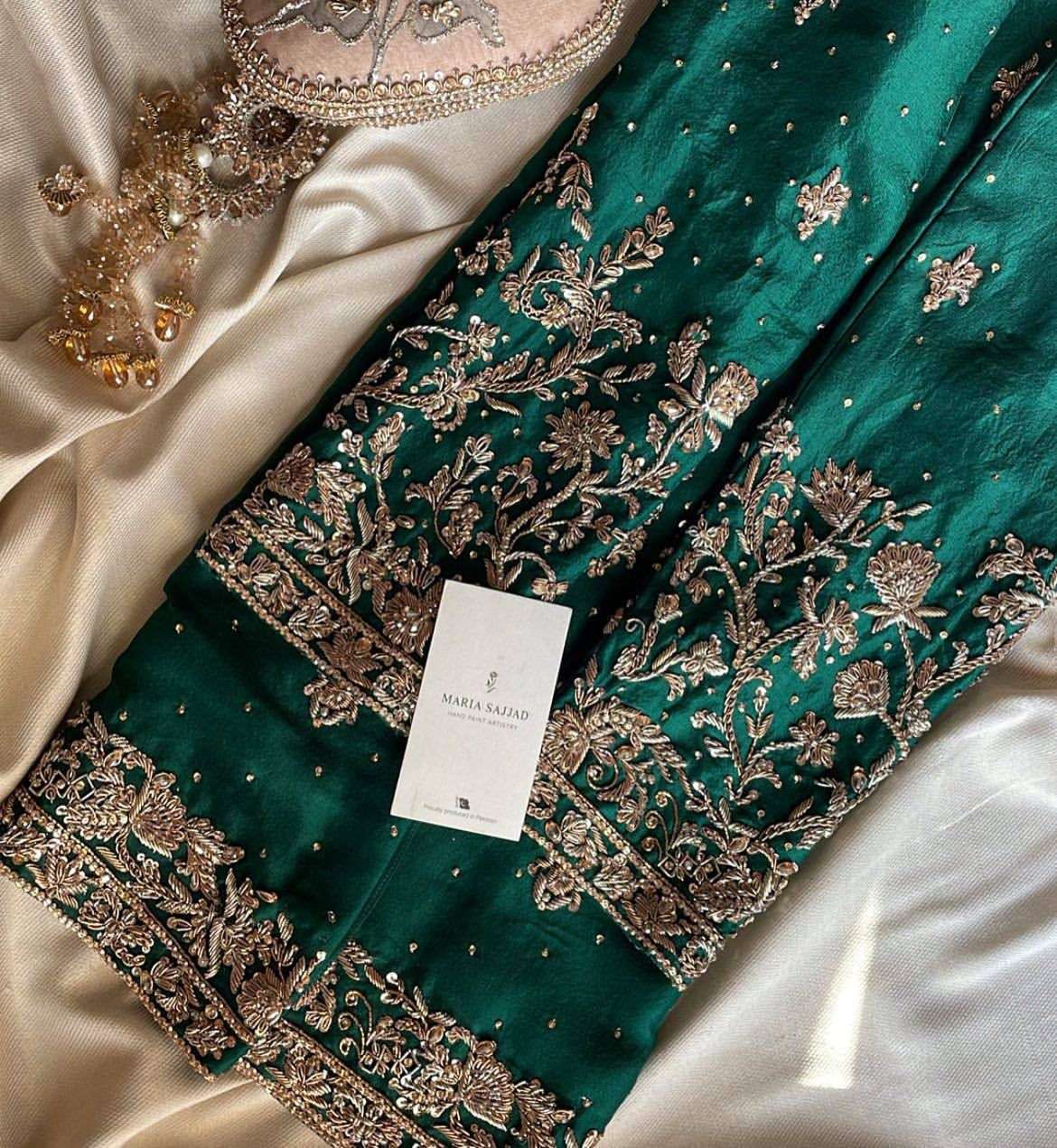 LG 1946 HEAVY EMBROIDERY DESIGNER WEDDING WEAR LADIES SHARARA SUIT
