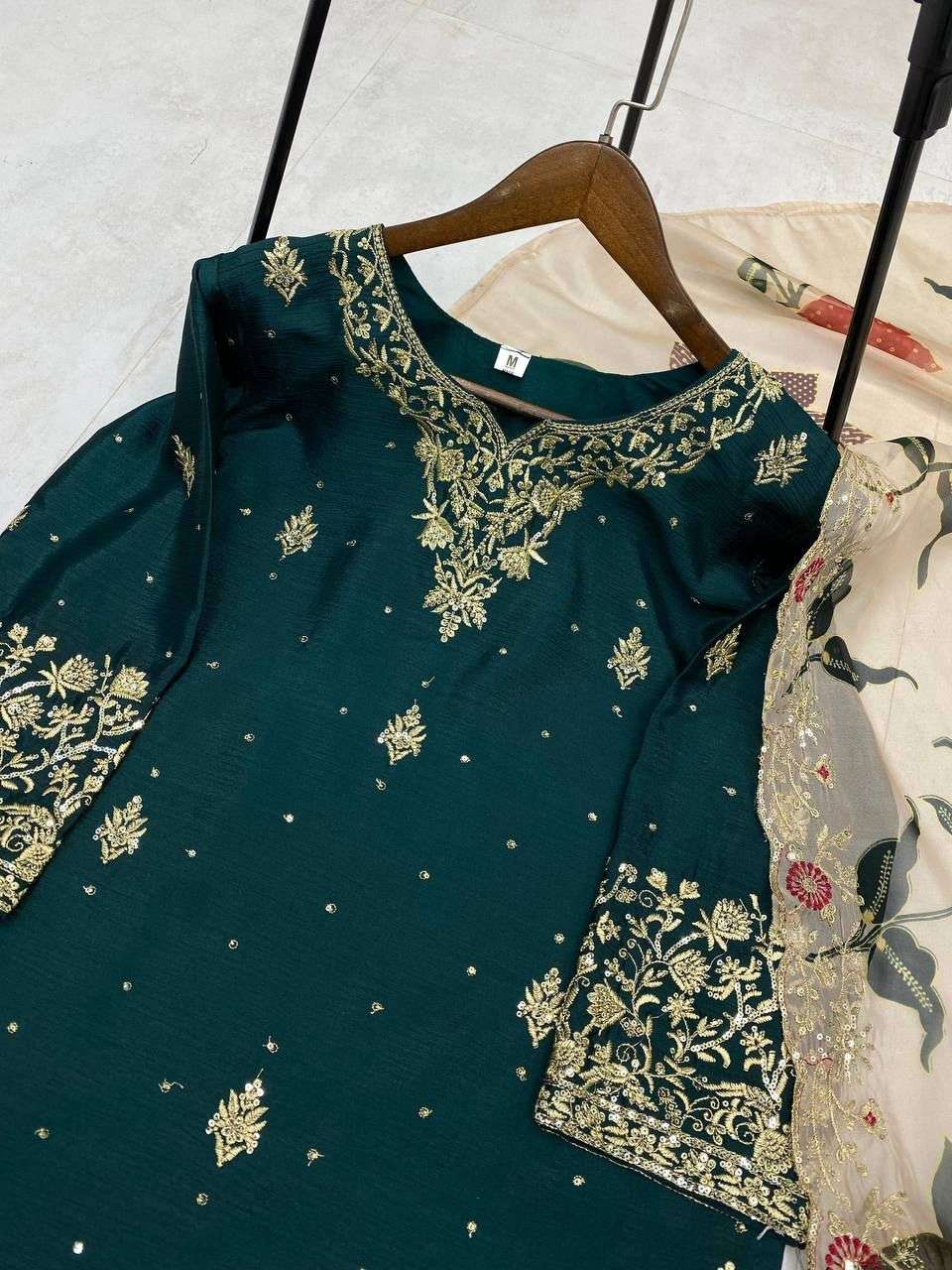 LG 1946 HEAVY EMBROIDERY DESIGNER WEDDING WEAR LADIES SHARARA SUIT