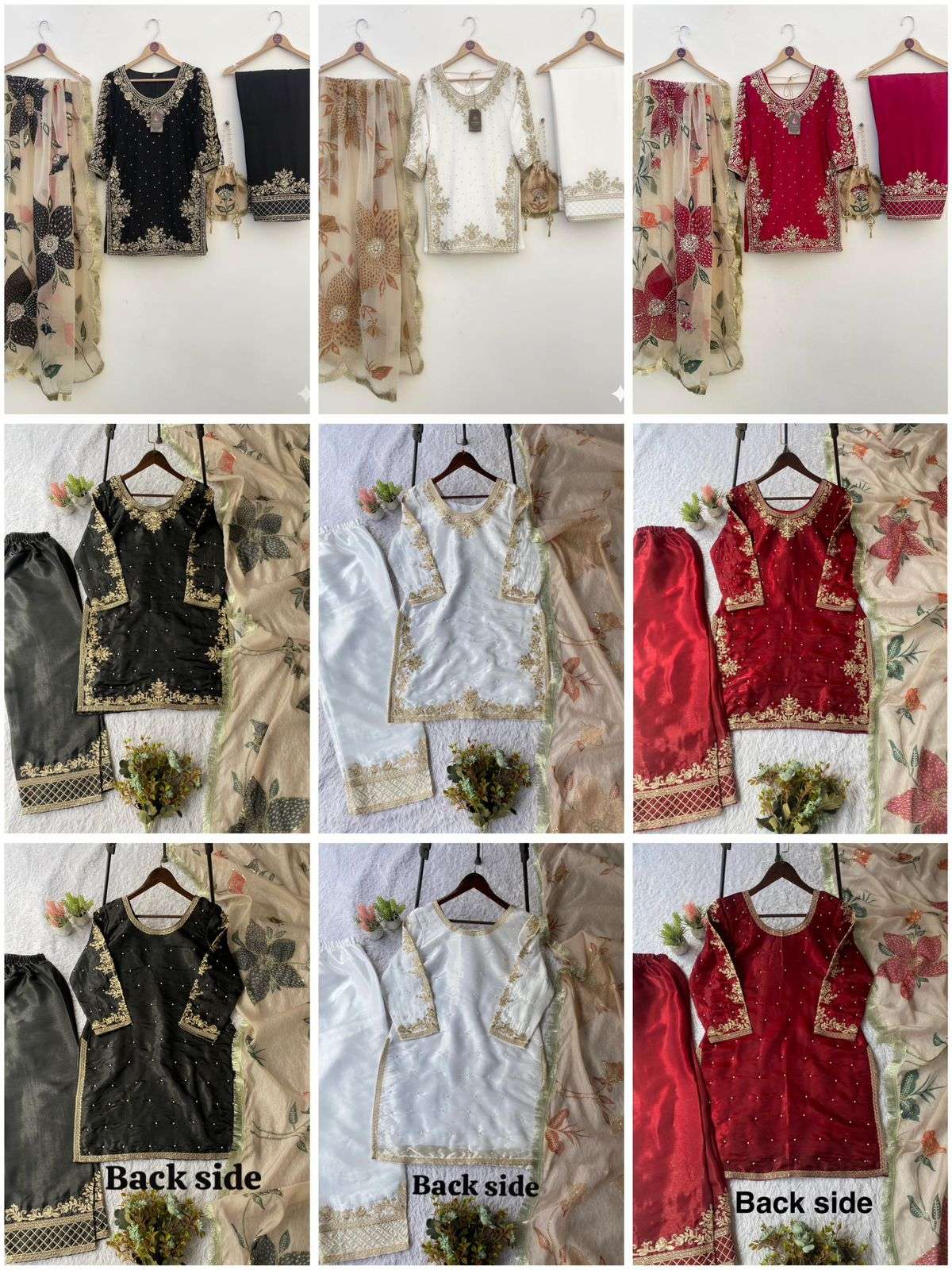 LG 2060 MAROON SILK HEAVY BEAUTIFUL DESIGNER PARTY WEAR LADIES SUIT