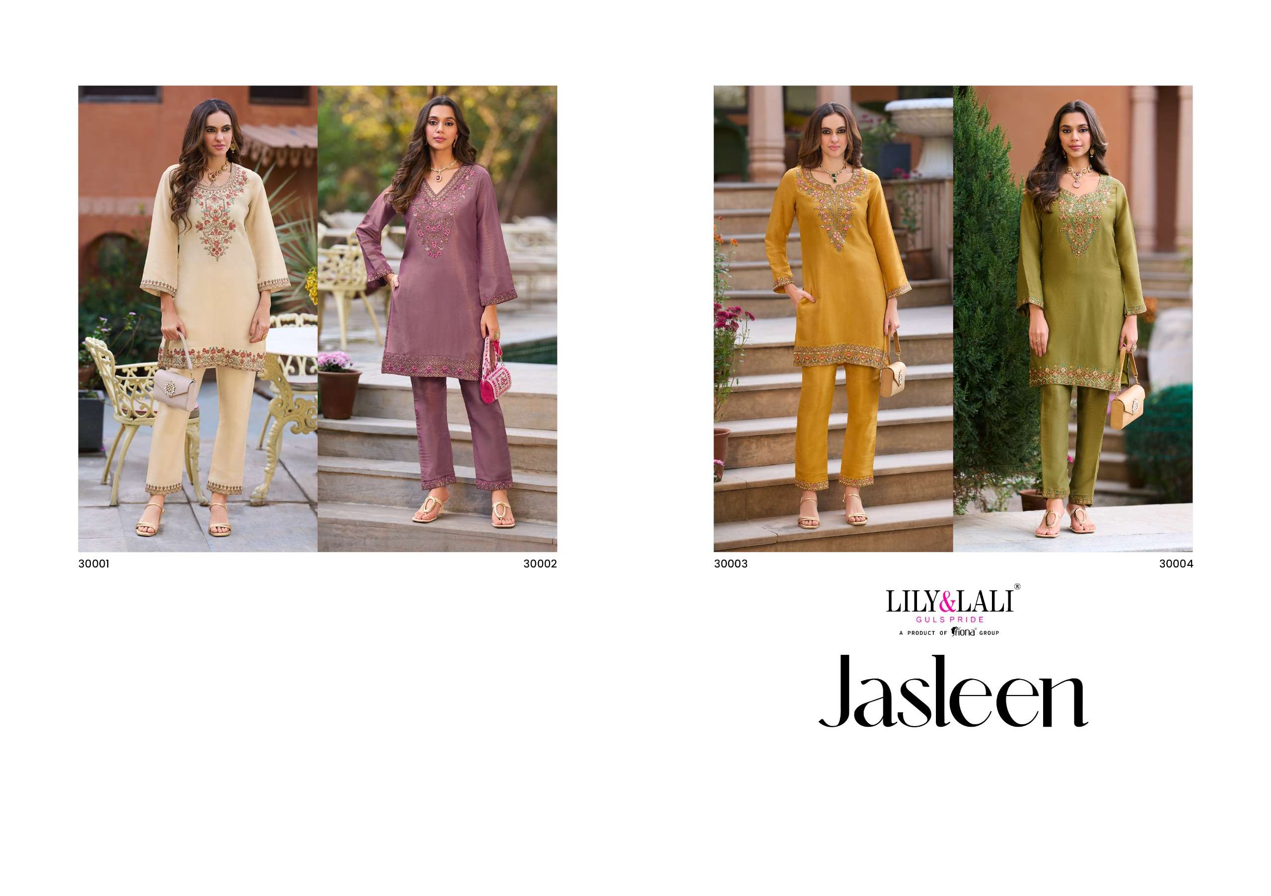 LILY AND LALI JASLEEN VISCOSE SILK BEAUTIFUL DESIGNER LOOK LADIES KURTI WITH BOTTOM PAIR 