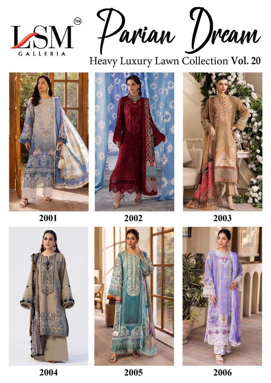 LSM GALLERIA PARIAN DREAM VOL 20 LAWN COTTON DIGITAL PRINT SALWAR SUIT
