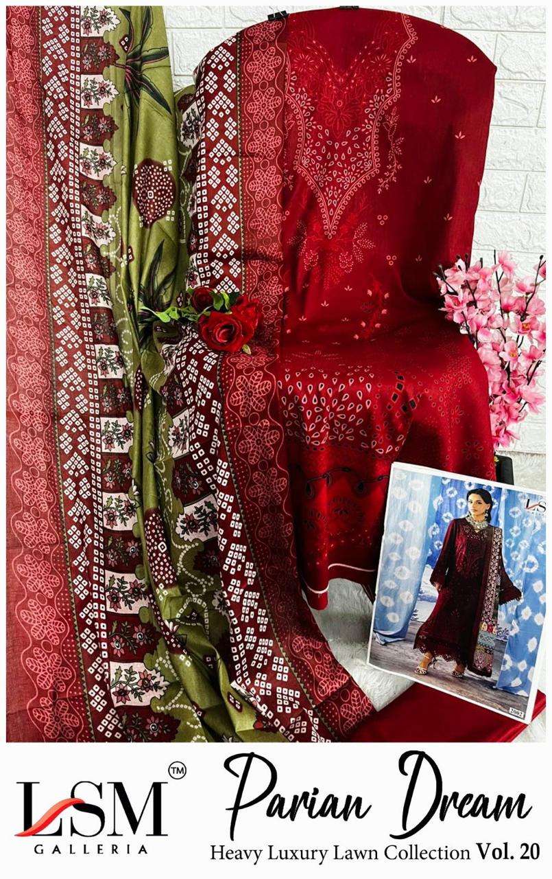 LSM GALLERIA PARIAN DREAM VOL 20 LAWN COTTON DIGITAL PRINT SALWAR SUIT