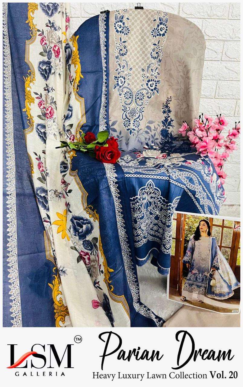 LSM GALLERIA PARIAN DREAM VOL 20 LAWN COTTON DIGITAL PRINT SALWAR SUIT
