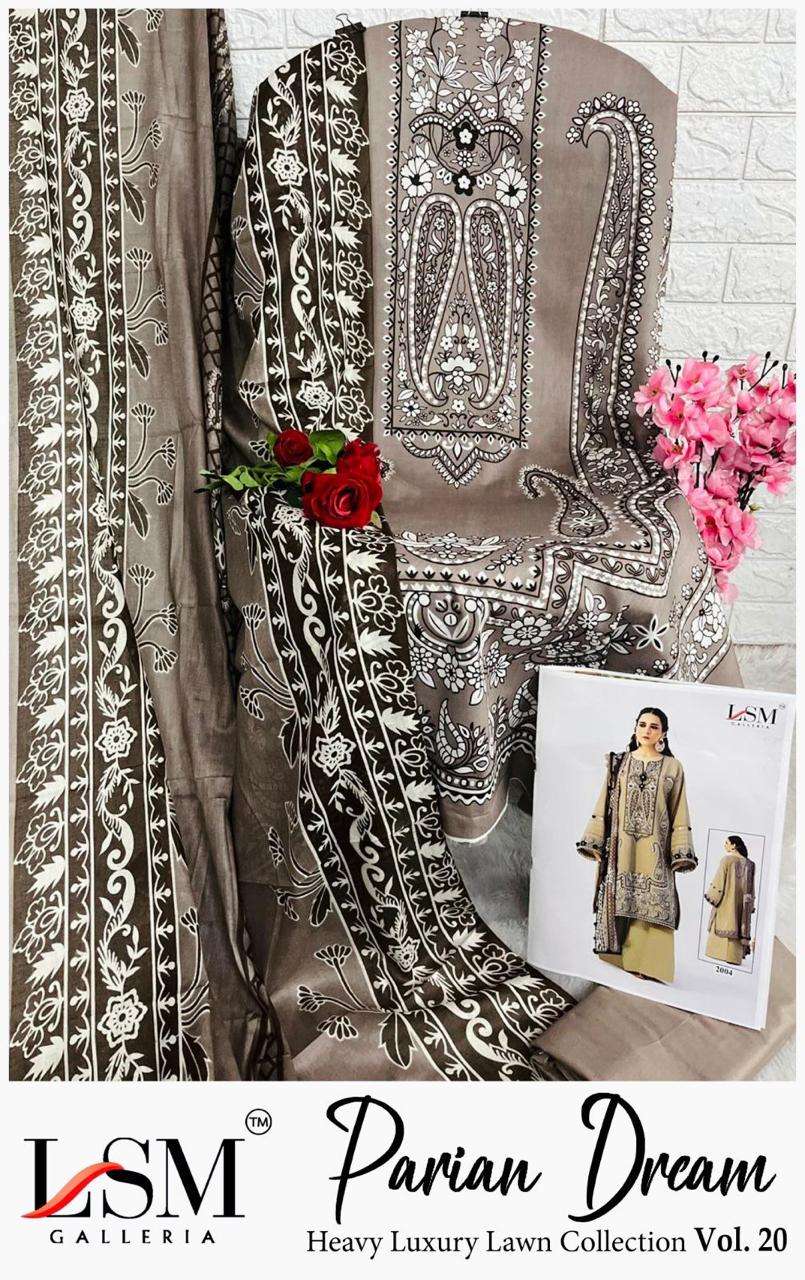 LSM GALLERIA PARIAN DREAM VOL 20 LAWN COTTON DIGITAL PRINT SALWAR SUIT