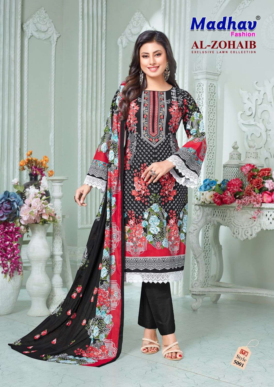 MADHAV FASHION AL ZOHAIB VOL 5 LAWN COTTON DIGITAL PRINTS SALWAR SUIT