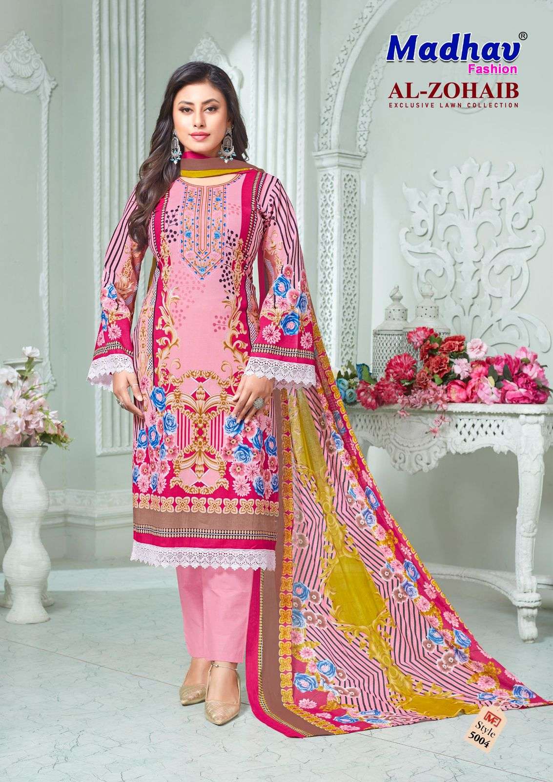 MADHAV FASHION AL ZOHAIB VOL 5 LAWN COTTON DIGITAL PRINTS SALWAR SUIT